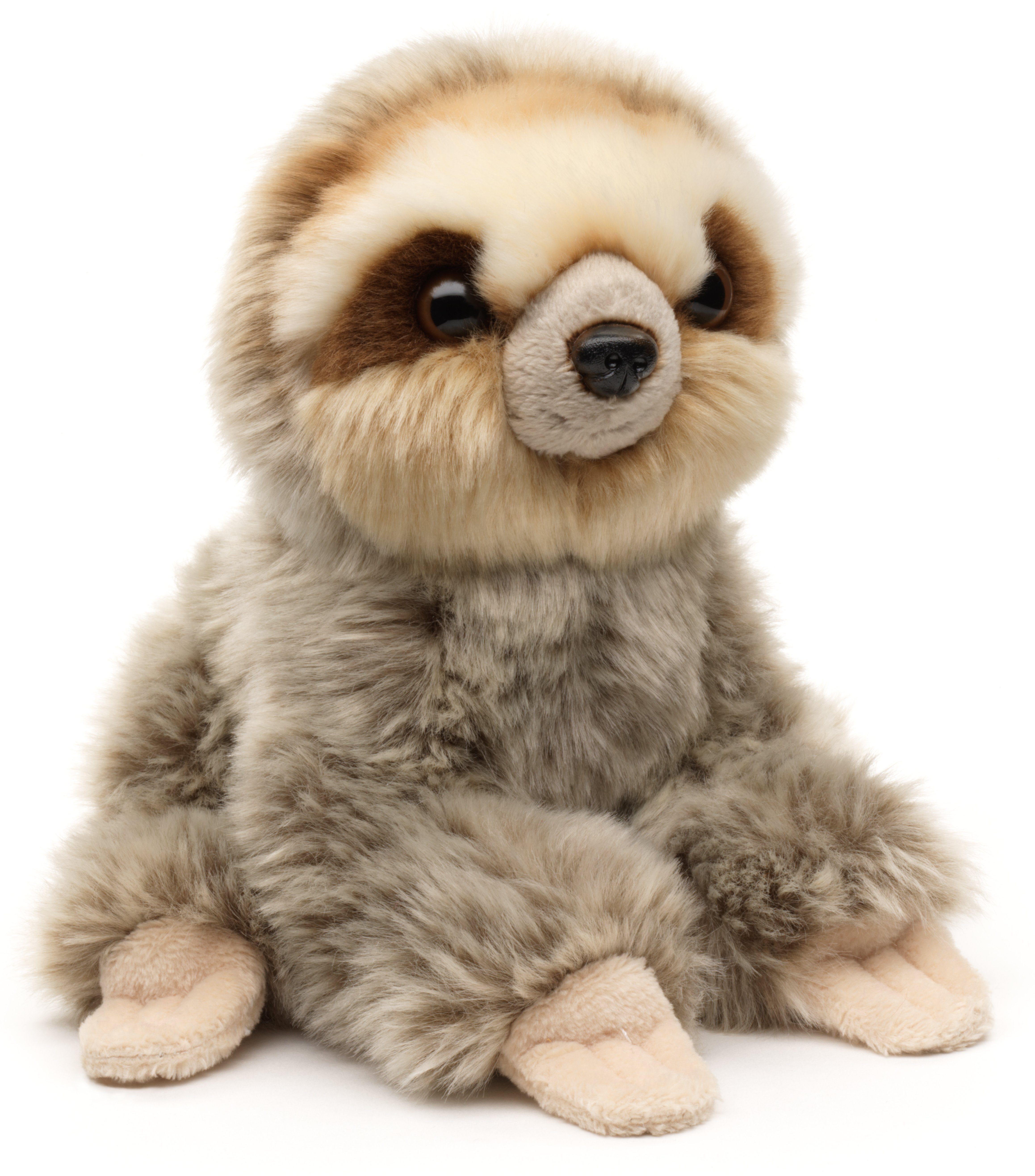 Uni-Toys Kuscheltier Faultier, sitzend - 18 cm (Höhe) - Plüschtier, zu 100 % recyceltes Füllmaterial