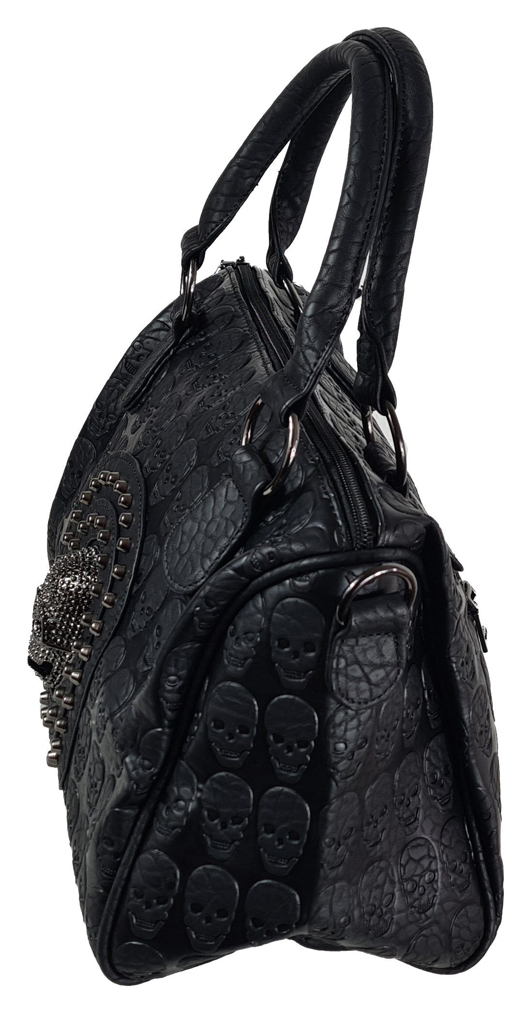 Einkaufszauber Bowlingtasche Handtasche Skull Totenkopf 3D - Bowlingbag, Totenkopf in 3D