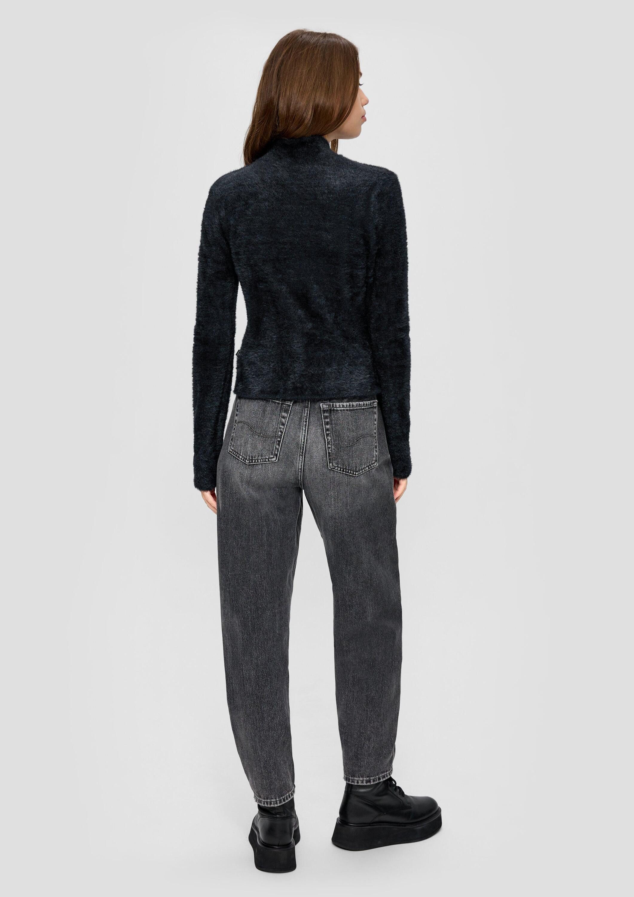 QS Longpullover Strickpullover Kuscheliger Strickpullover