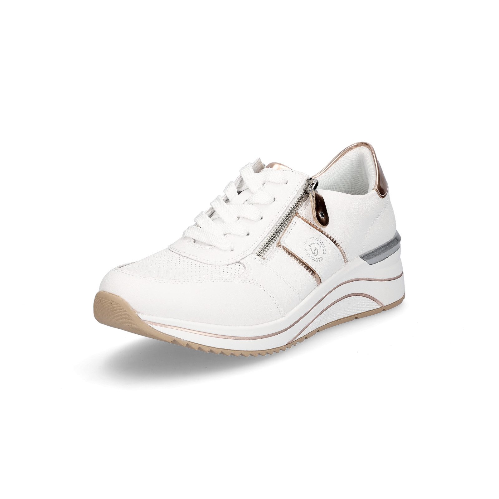 Remonte Remonte Damen Sneaker weiß kupfer günstig online kaufen