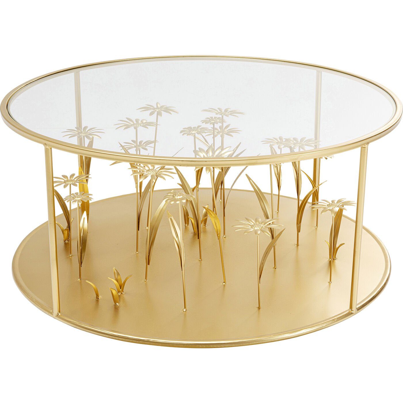 KARE Couchtisch »Couchtisch Flower Meadow Gold 80cm« online kaufen | OTTO