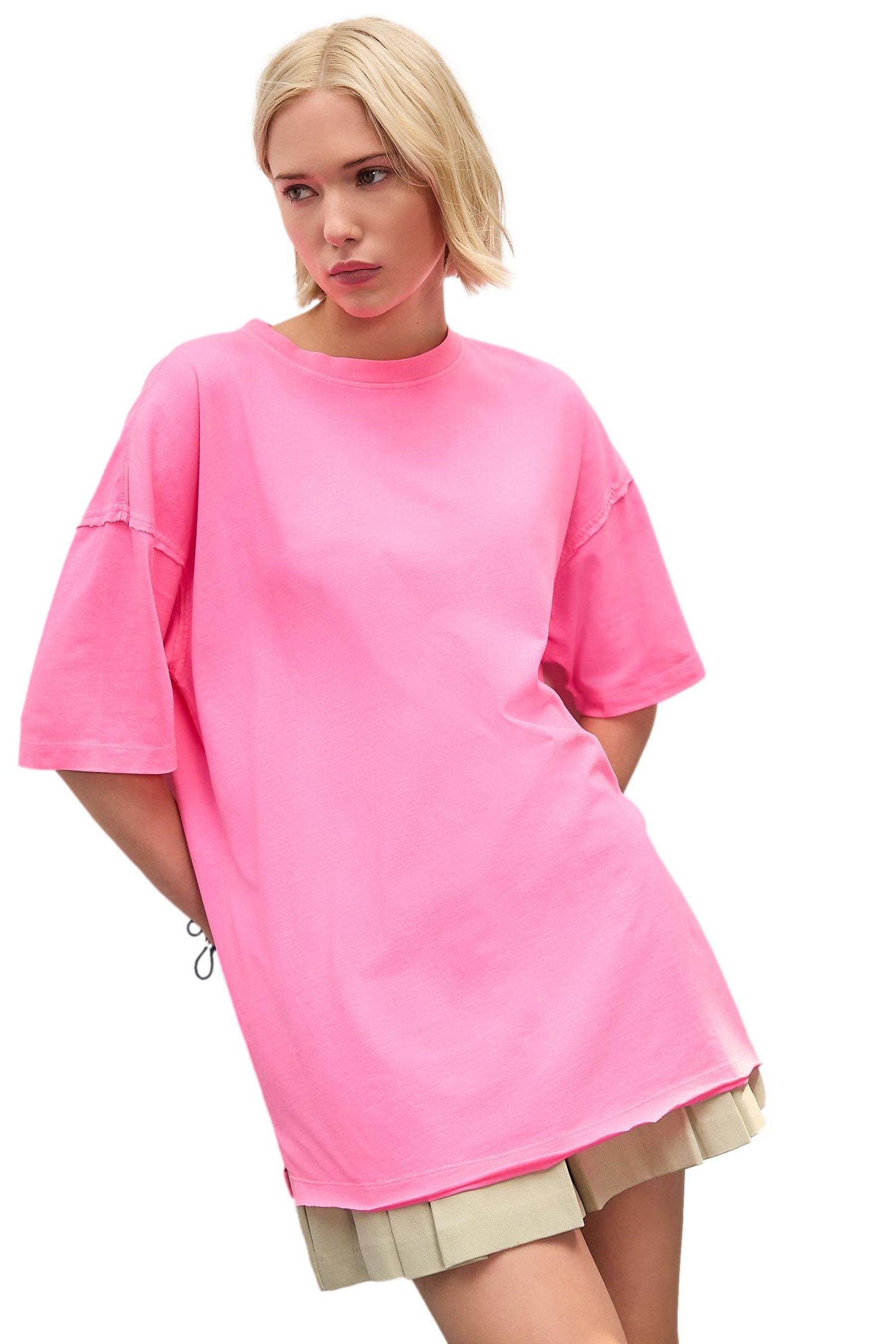 Next T-Shirt Relaxed Fit T-Shirt, Nahtdetails günstig online kaufen
