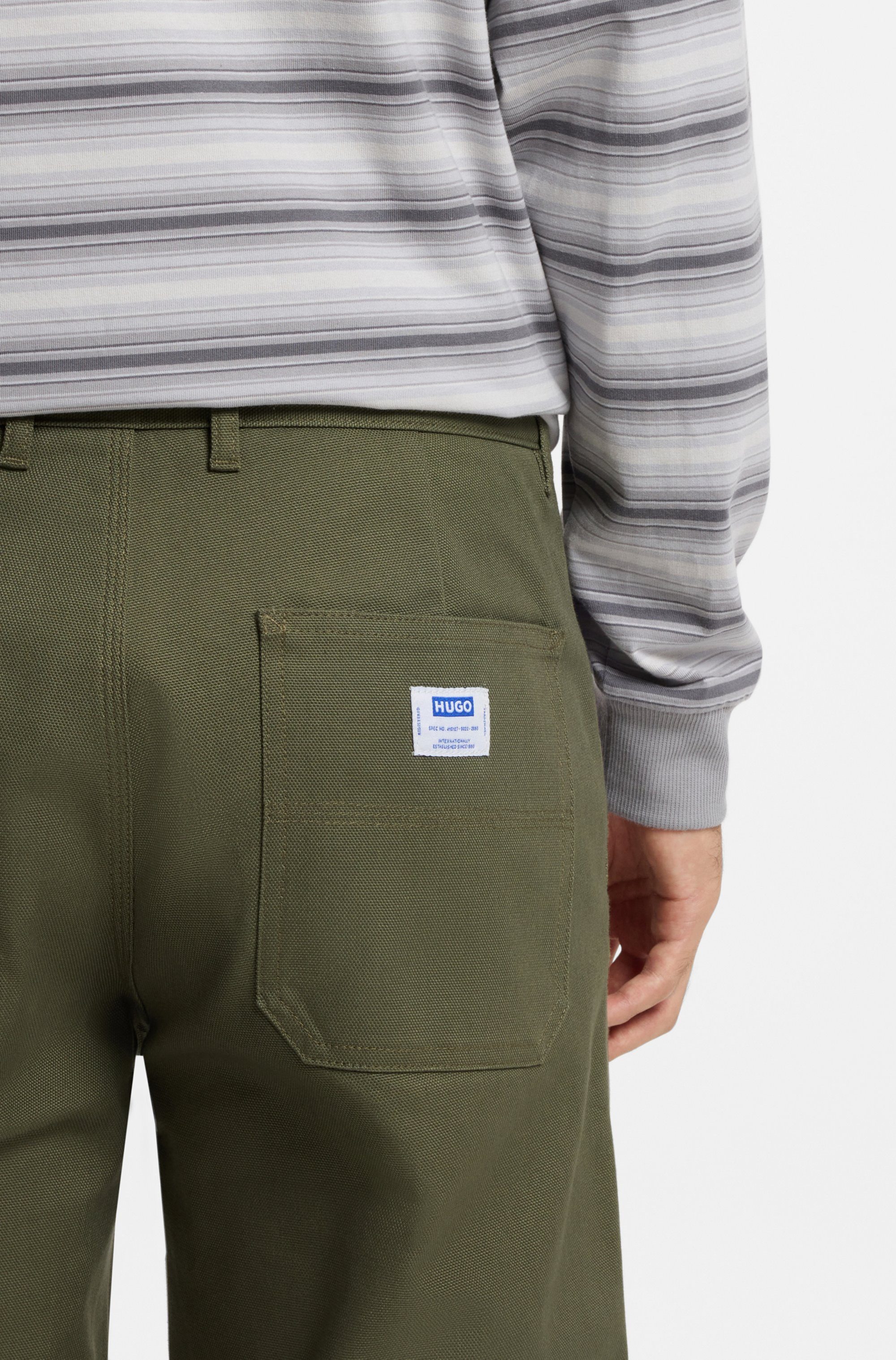 HUGO Chinohose Zarik regular fit mit schmalem Bein