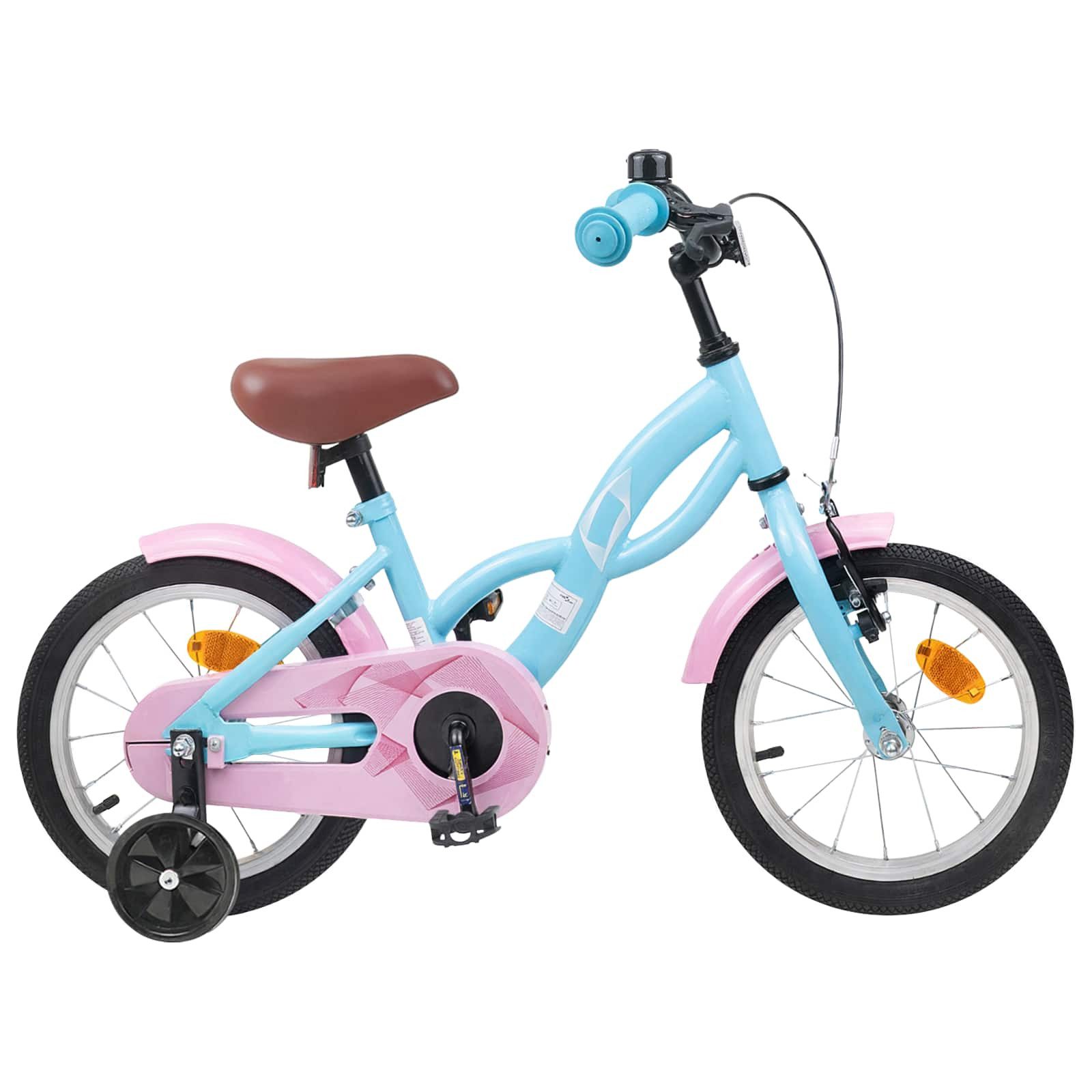 vidaXL Kinderfahrrad 90 x 49 x 67,5 cm Kinderfahrrad 12 Zoll für 2-4 Jahre alt Himmelblau