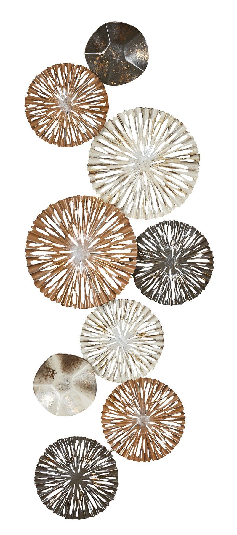 Levandeo® Metallbild, 3D Wandbild 33x87cm Ringe günstig online kaufen