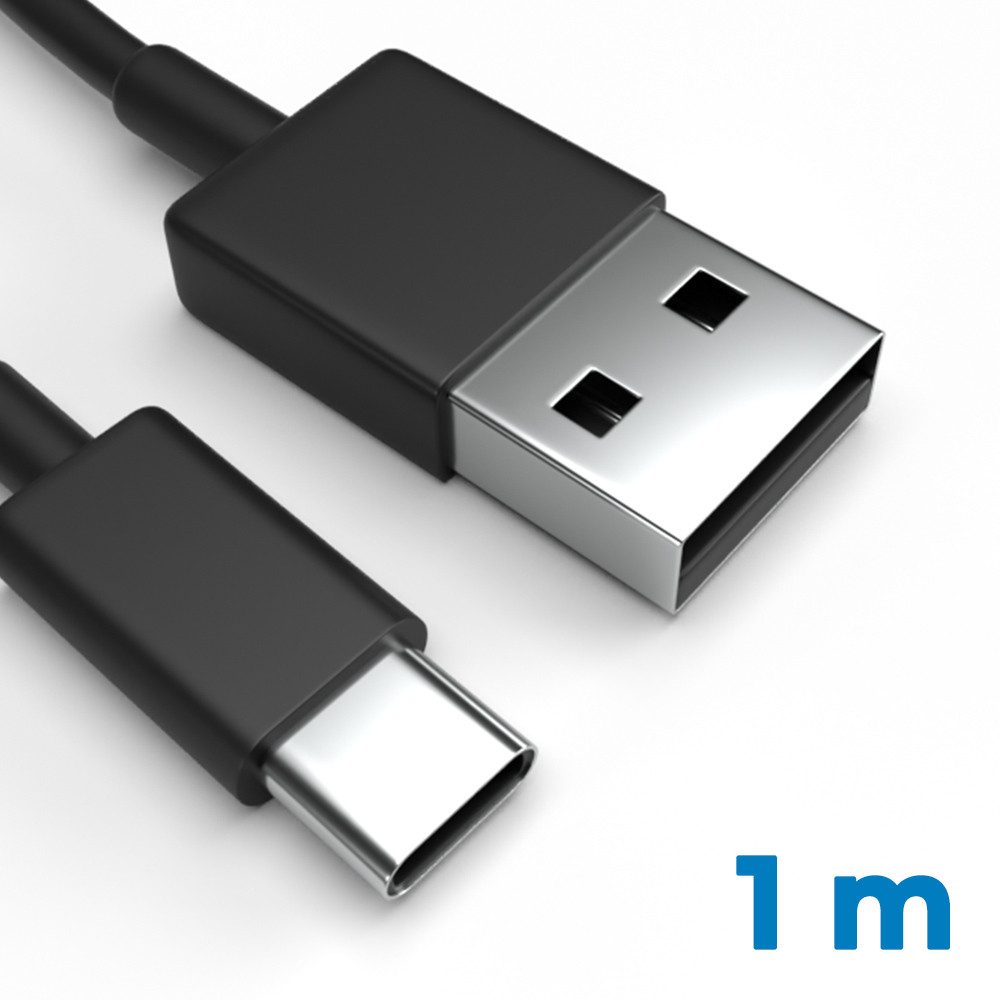 Justcom Blu Energy XL USB-Kabel, USB-C, USB-A (100 cm), Schnellladekabel, Datenkabel, Handy, Tablet