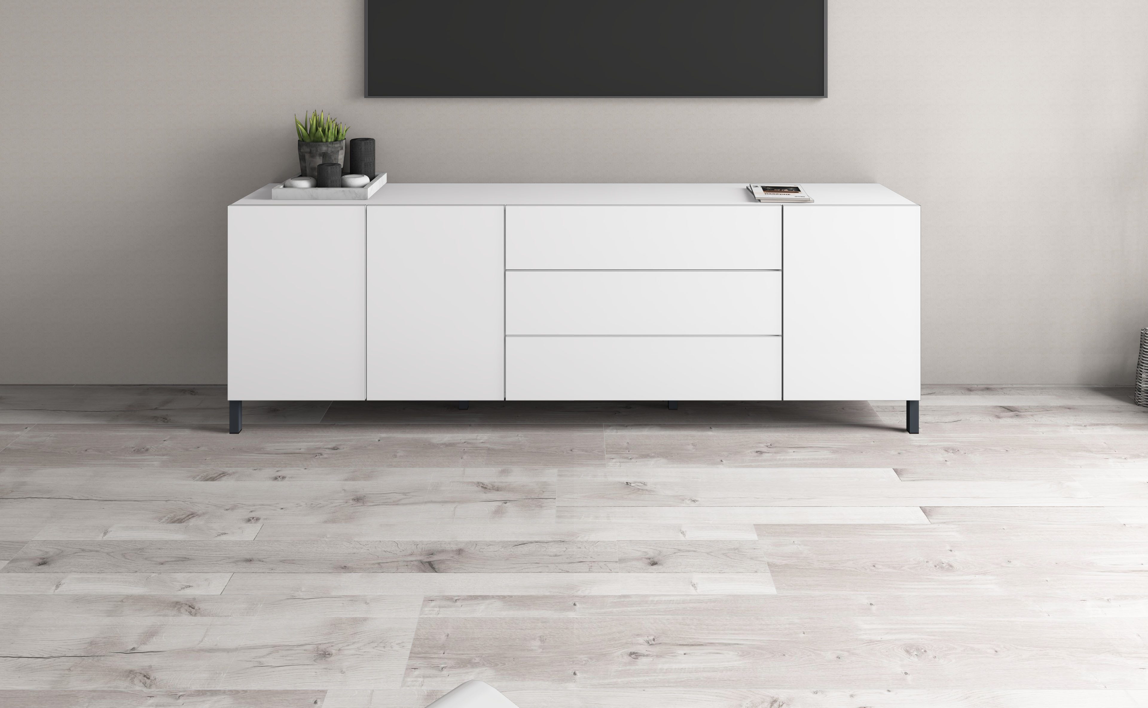 borchardt Möbel Sideboard, Metallfüße, grifflose Optik günstig online kaufen