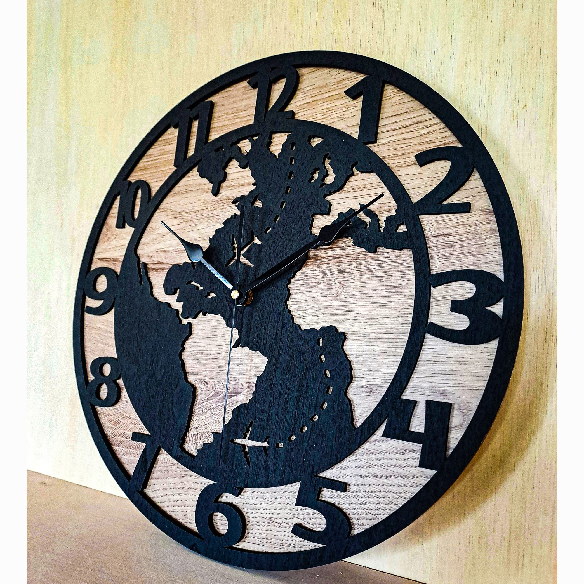 ORNAMENTI Wanduhr Grosse, Modern, holz Wanduhr günstig online kaufen