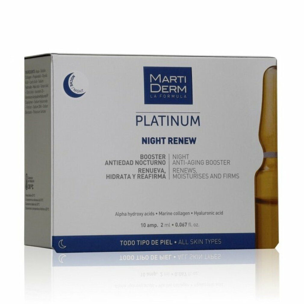 Martiderm Gesichtsmaske Martiderm Platinum Night Renew Ampullen 10 x