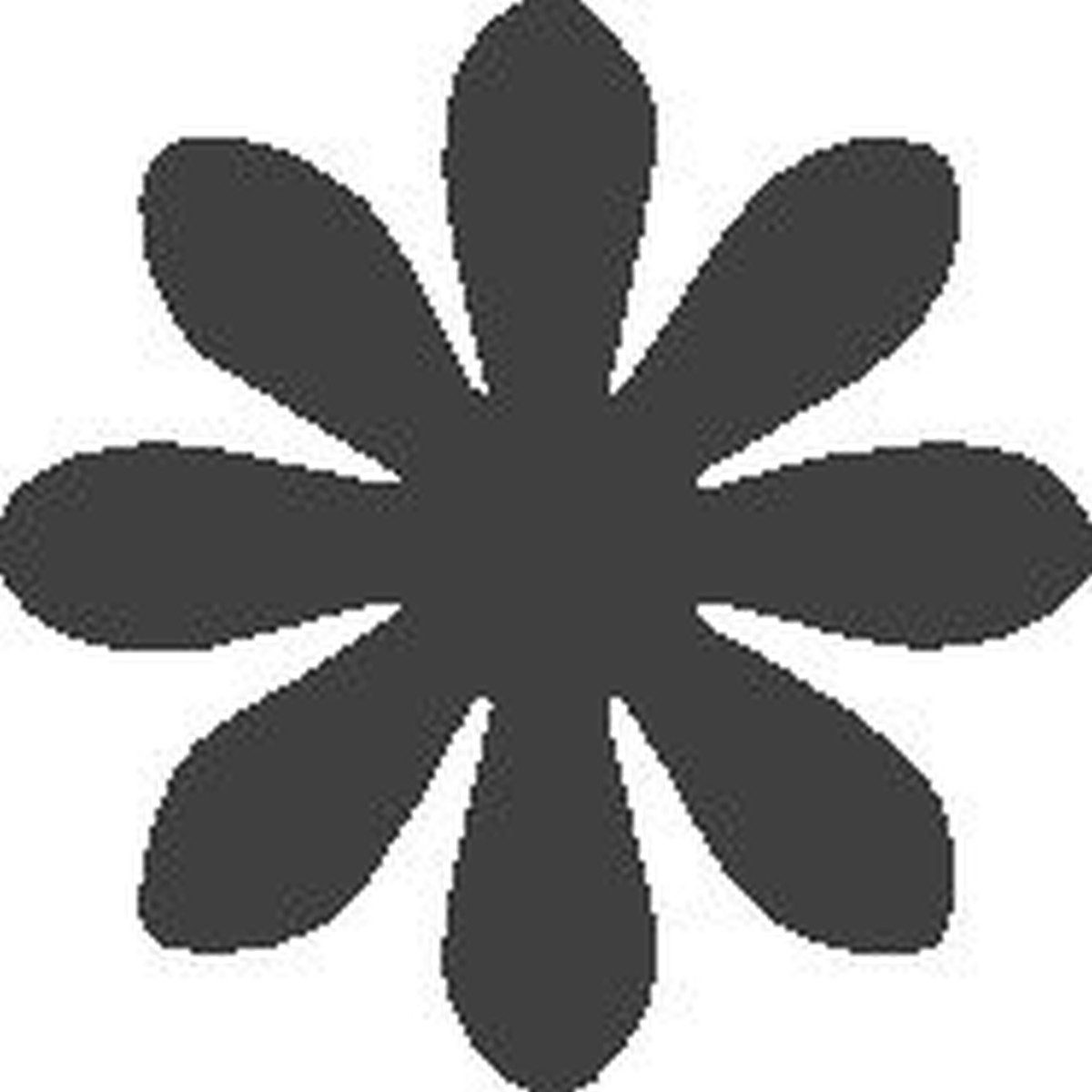 Heyda Motivstanzer Motivstanzer für Karton bis 220g/qm Blume 15x15mm