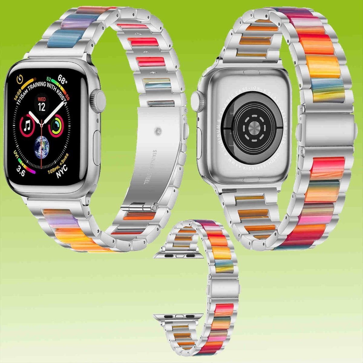 Wigento Smartwatch-Armband Für Apple Watch Series 11 10 42mm / 9 8 7 41mm M günstig online kaufen