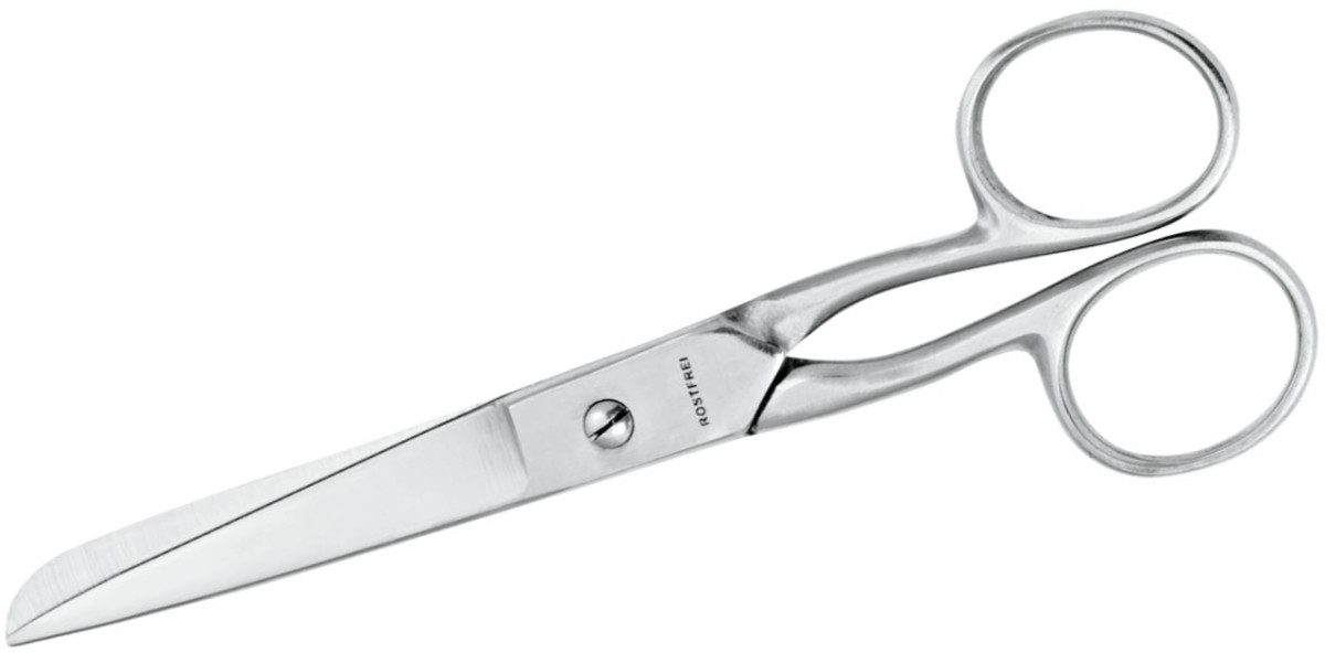 WEDO Papierscheren Metallschere 15,3cm silber (12 Stück)