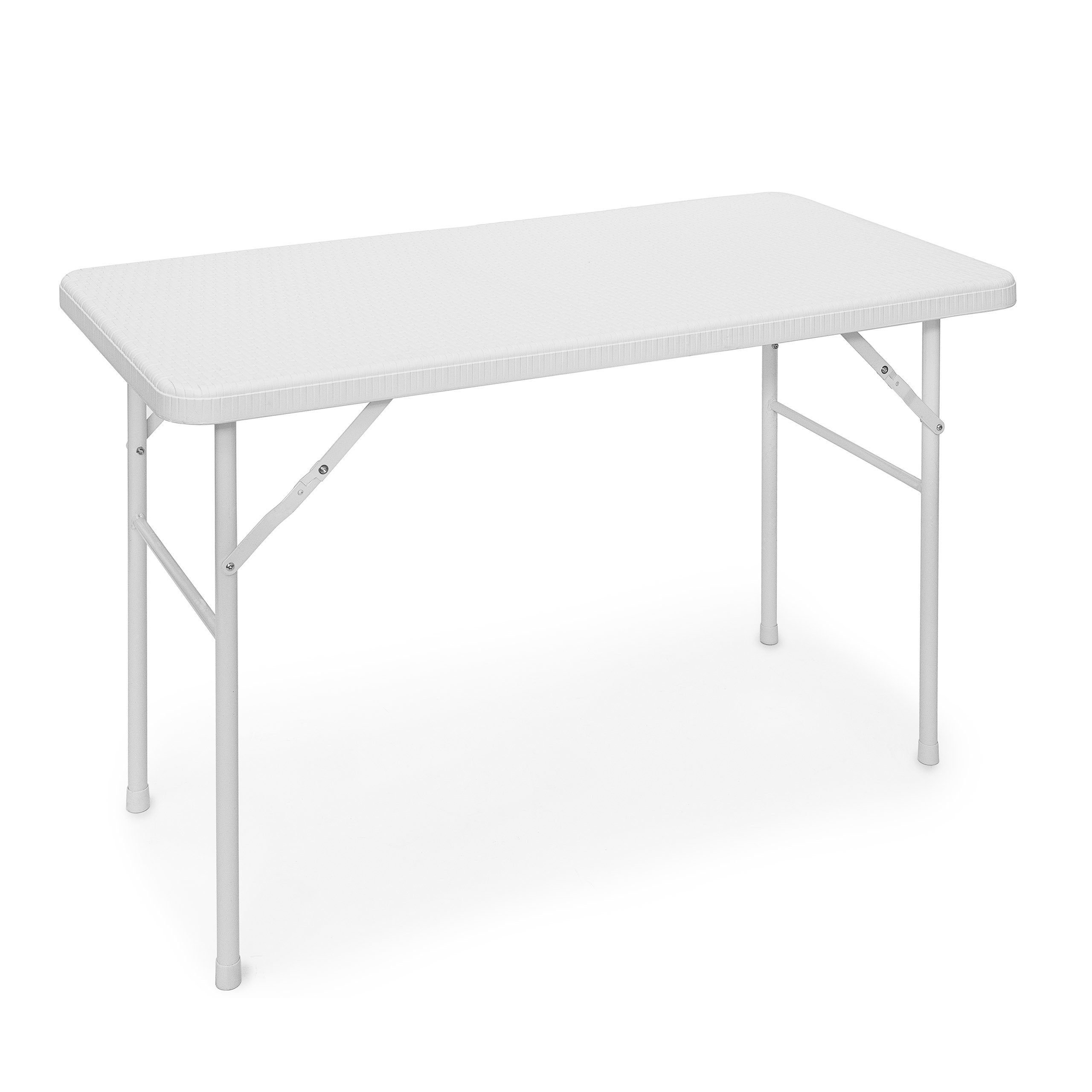 relaxdays Gartentisch klappbar BASTIA, Weiß, Rechteckig günstig online kaufen