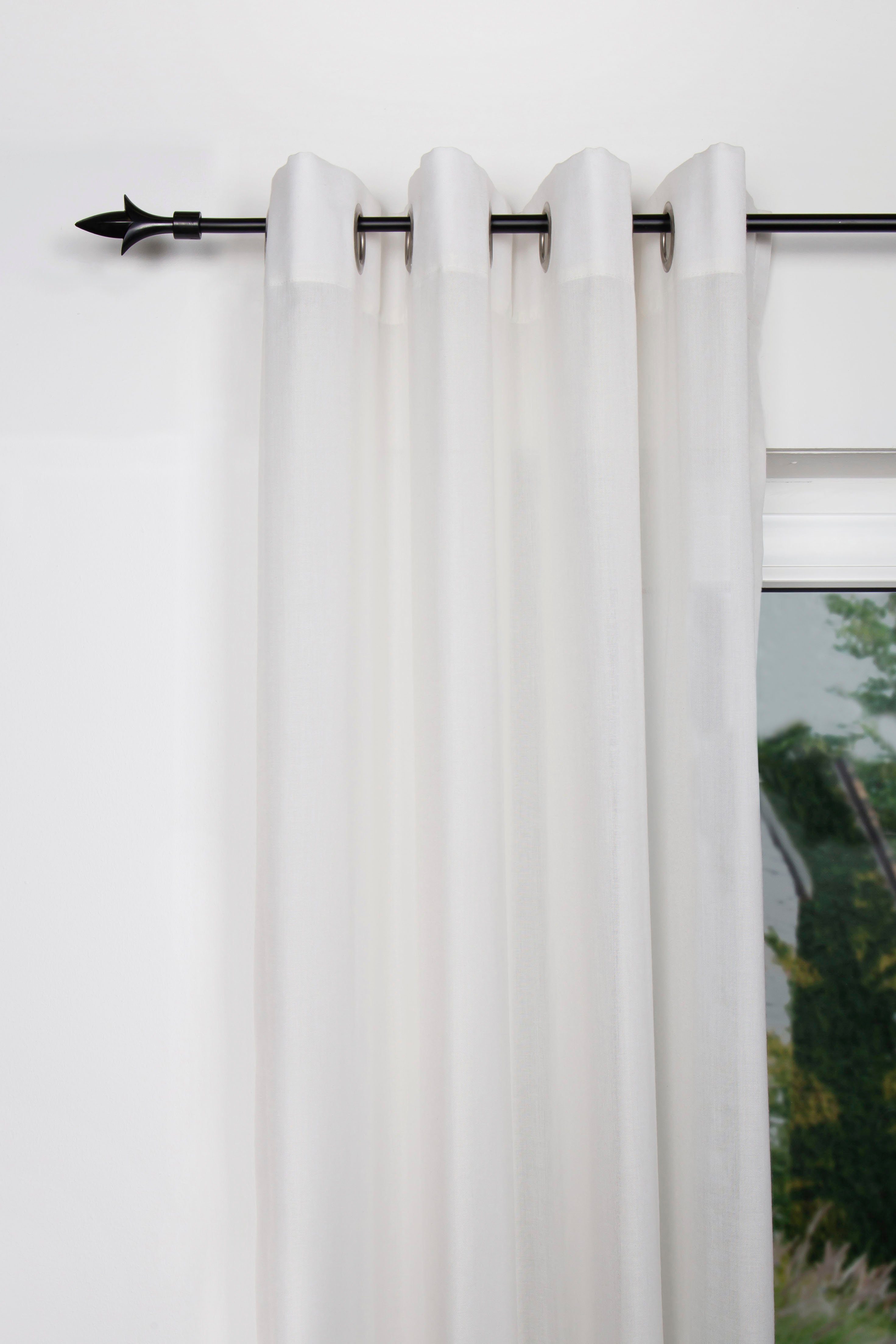 mydeco Gardinenstange lance, Ø 16 mm, 1-läufig, ausziehbar, verschraubt, Aluminium