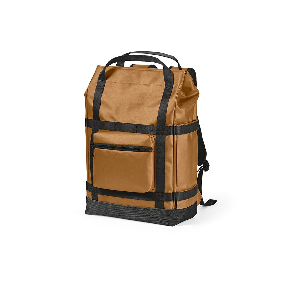 CABBEL Rucksack Rucksack 21L Laptop 17 Zoll rPET nachhaltig 47% robust leicht 30x47 (Rucksack, 1-tlg., Einzelartikel), Kamel, 21 Liter Volumen, 0,926 kg, 30x47x15 cm, recyceltes Polyester