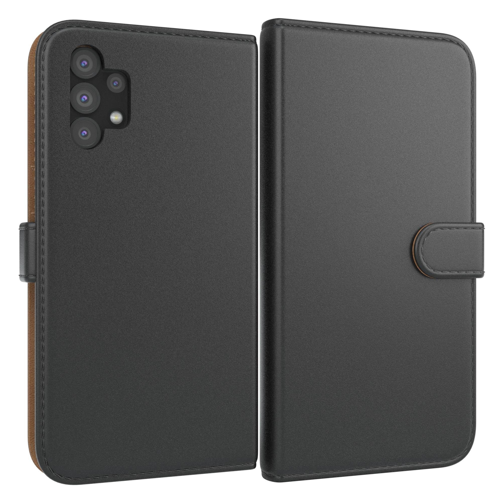 EAZY CASE Handyhülle Uni Bookstyle für Samsung Galaxy A32 5G 6,5 Zoll, Schutzhülle mit Standfunktion Kartenfach Handytasche aufklappbar Etui