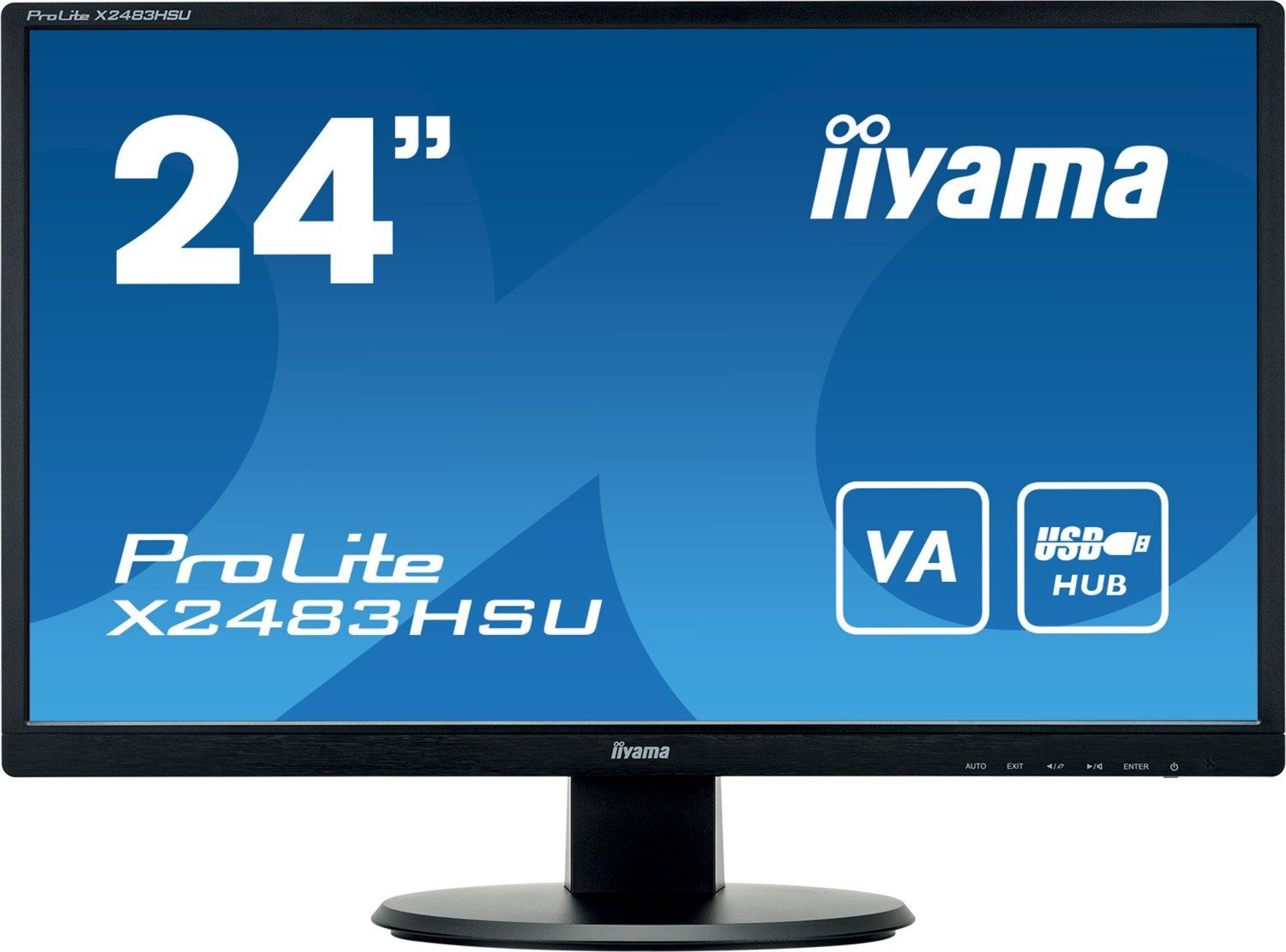 Iiyama iiyama ProLite X2483HSU 23.8" Display schwarz LED-Monitor