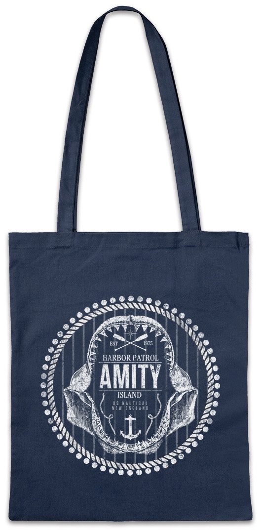 Urban Backwoods Beuteltasche Amity Harbor Patrol Stofftasche Island Shark P günstig online kaufen