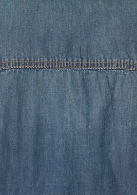 Arizona Jeansbluse mit Knöpfen in Perlmuttoptik