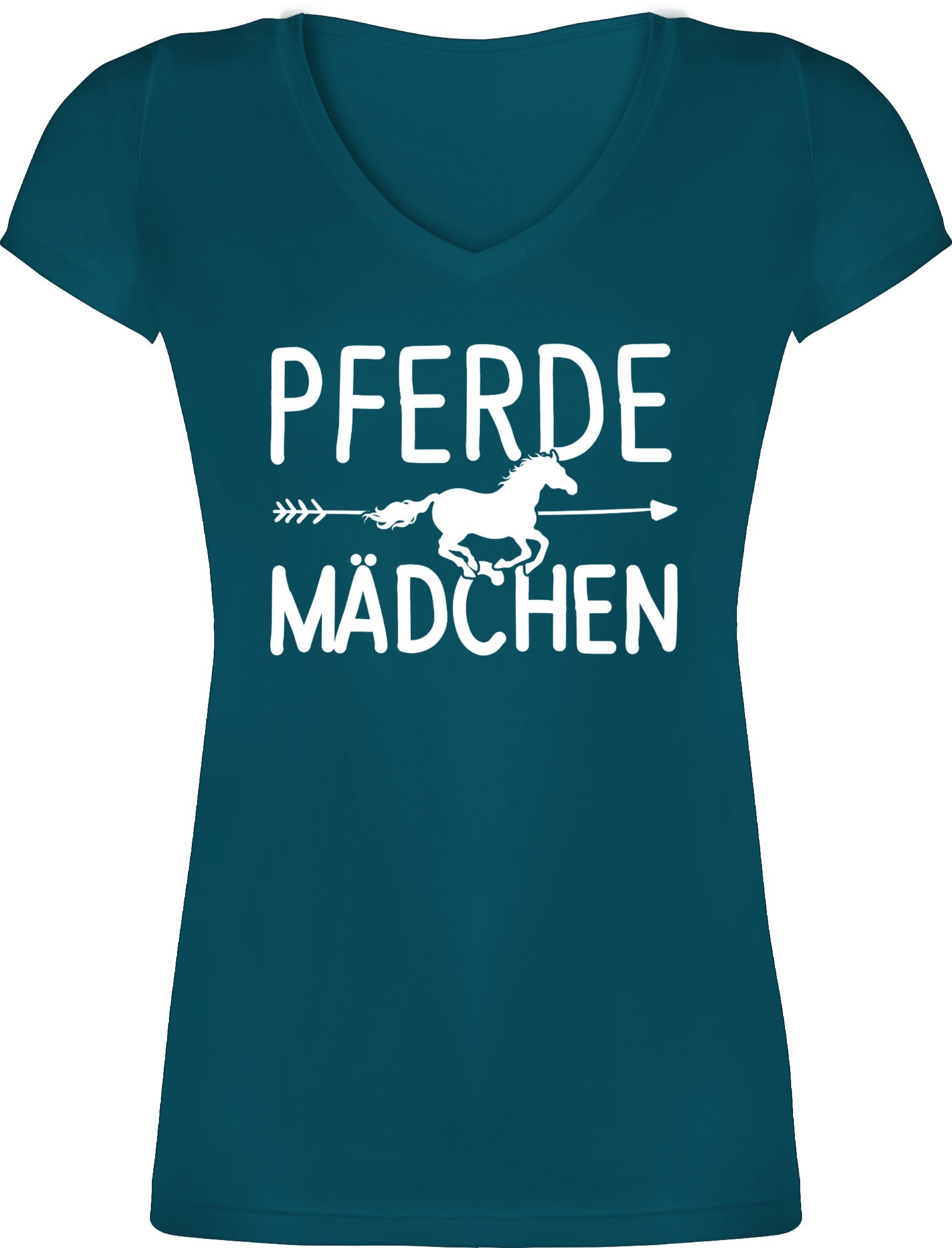 Shirtracer T Shirt Pferde Madchen Motiv Pferd Pferde Damen T Shirt Mit V Ausschnitt Reiten Kleidung Equipment Online Kaufen Otto