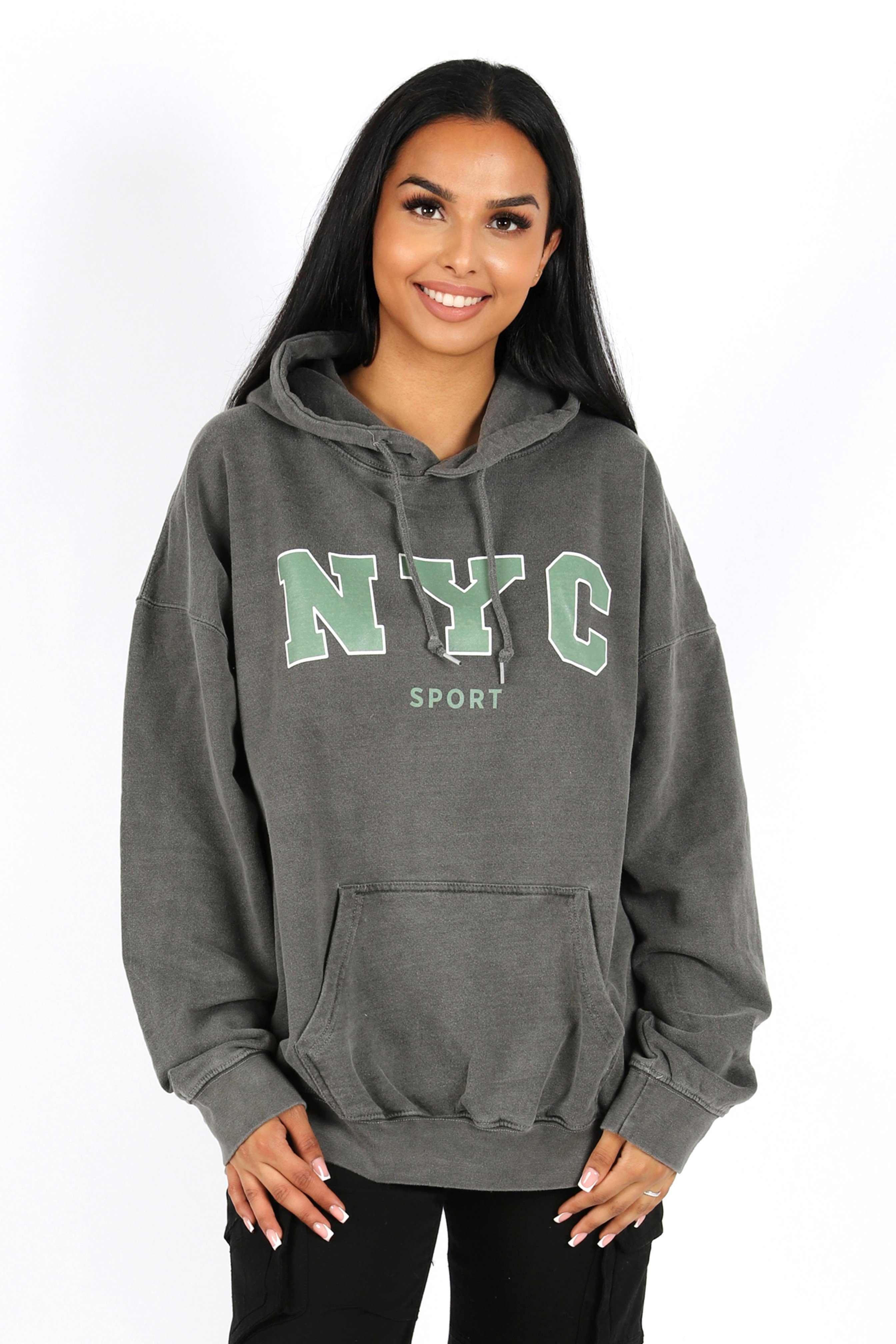 Worldclassca Hoodie Worldclassca Oversized NYC Sport Hoodie Print Kapuzenpu günstig online kaufen