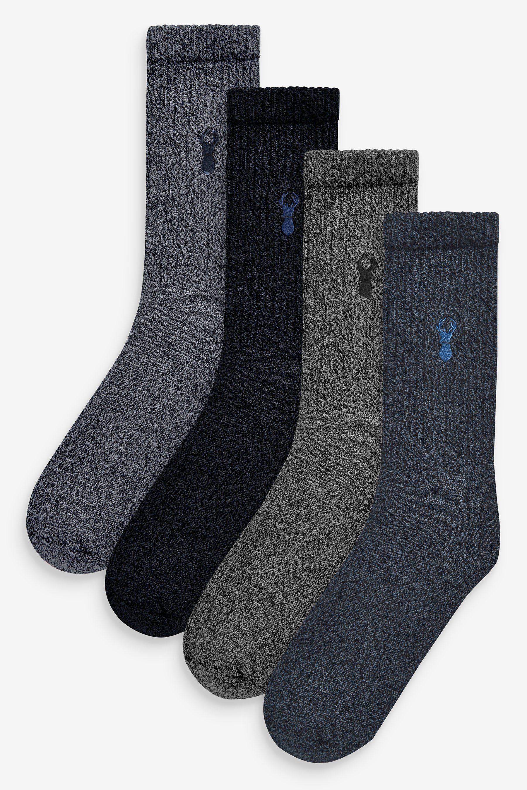 Next Kurzsocken Schwere Socken, 4er-Pack (4-Paar) Blue