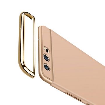 König Design Handyhülle Huawei P20 Lite, Huawei P20 Lite Handyhülle Backcover Gold