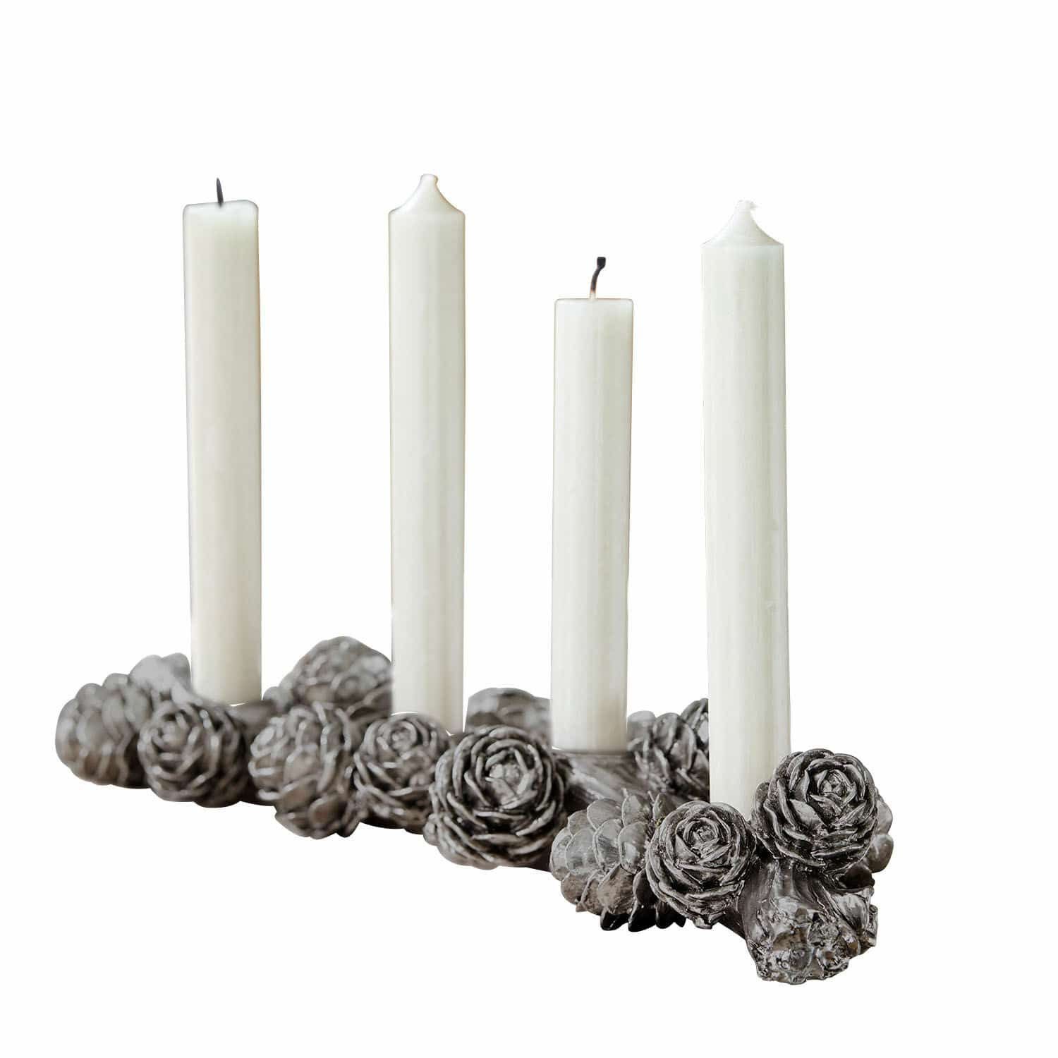 Mirabeau Kerzenständer Kerzenhalter Arasta silber
