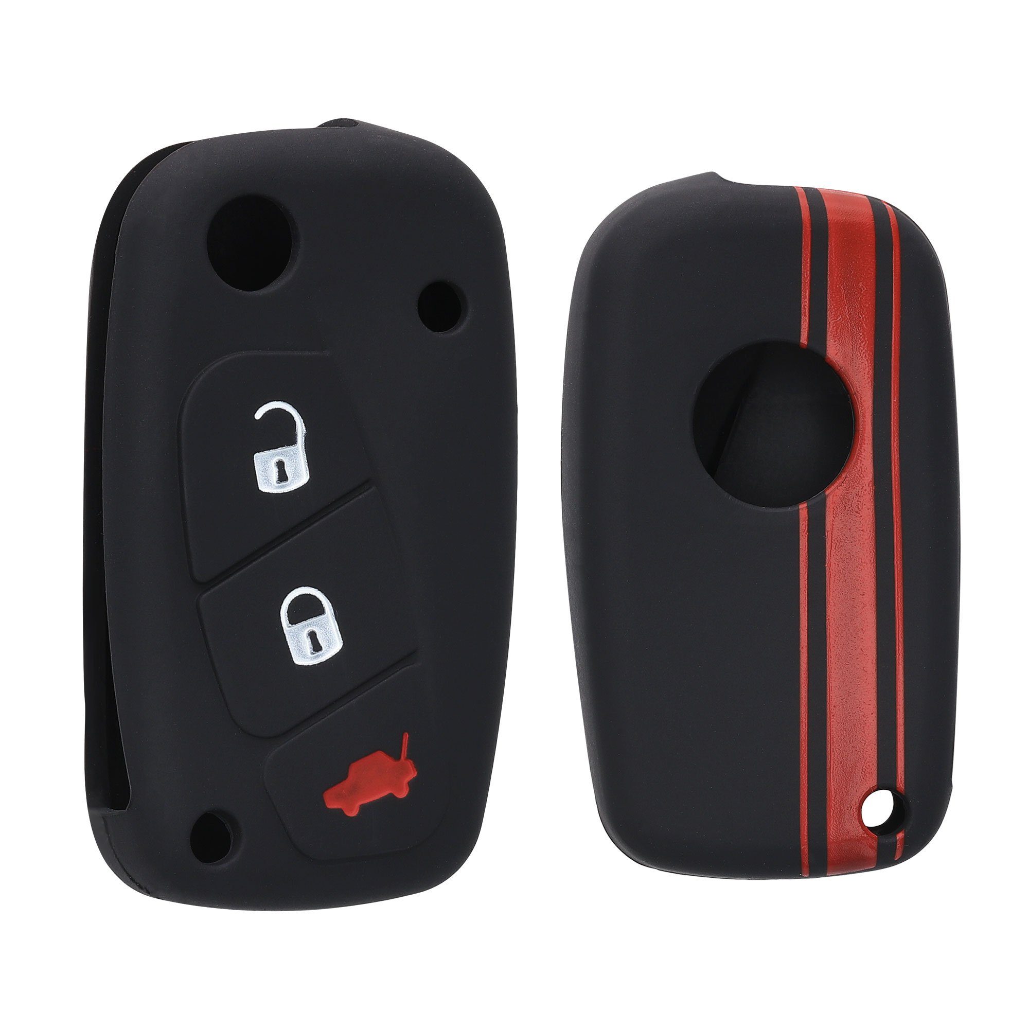 Cover Schlüsselhülle Fiat Autoschlüssel für Case kwmobile Lancia, Hülle Schlüsseltasche Schlüssel