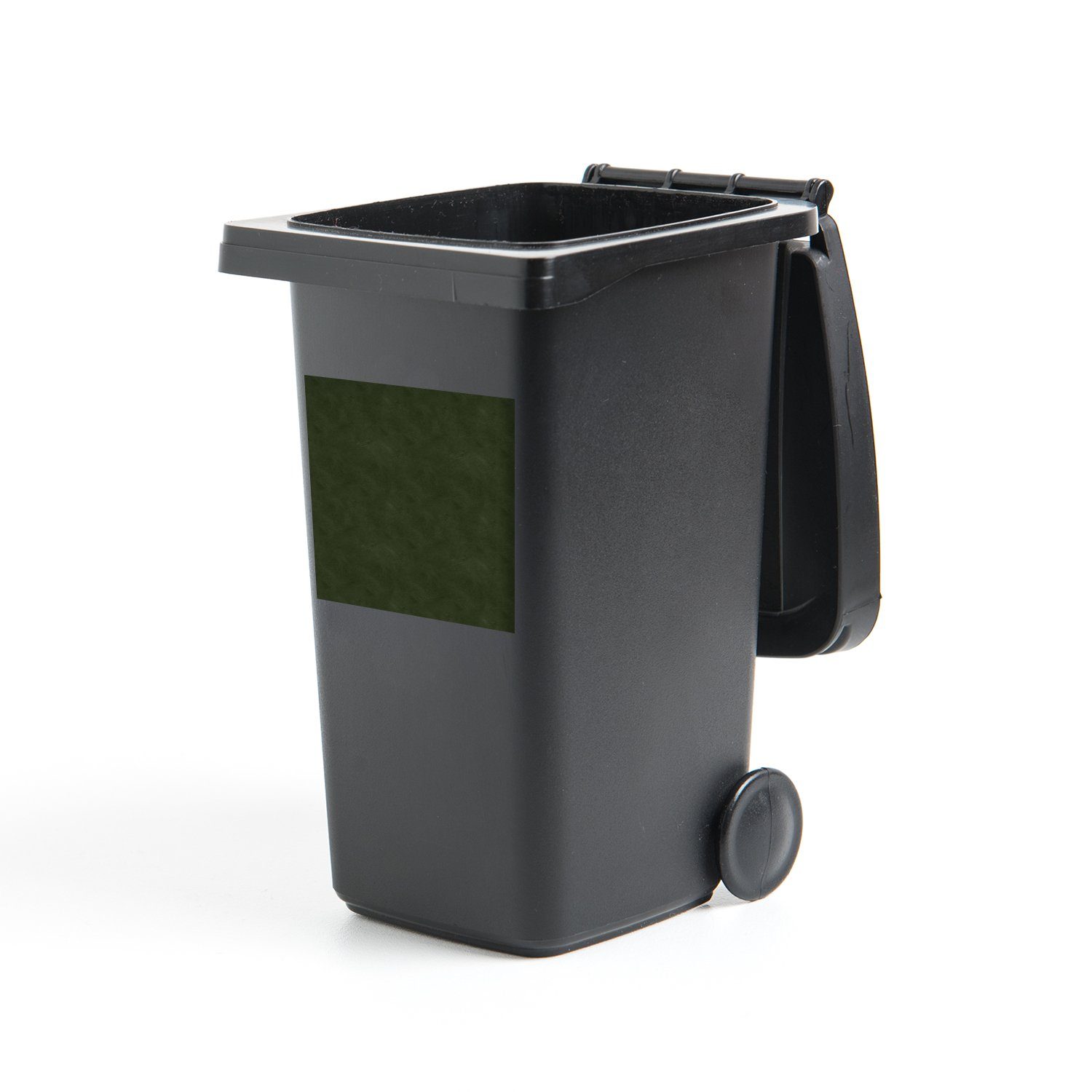 (1 Leder Wandsticker Mülltonne, Tiere MuchoWow Grün - St), - Container, Abfalbehälter Sticker, Mülleimer-aufkleber,