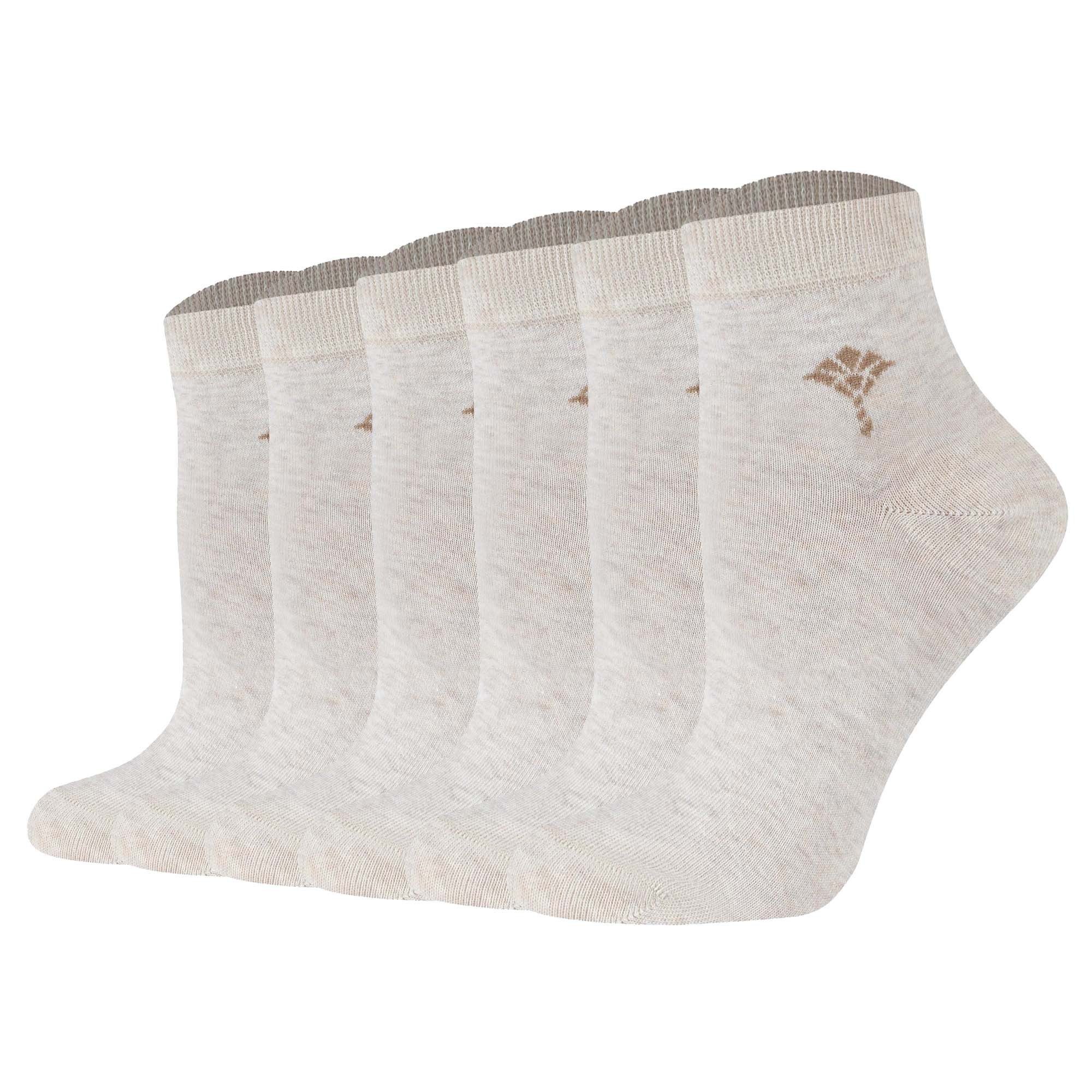 Sneakersocken Damen Socken 6er Pack Baumwolle
