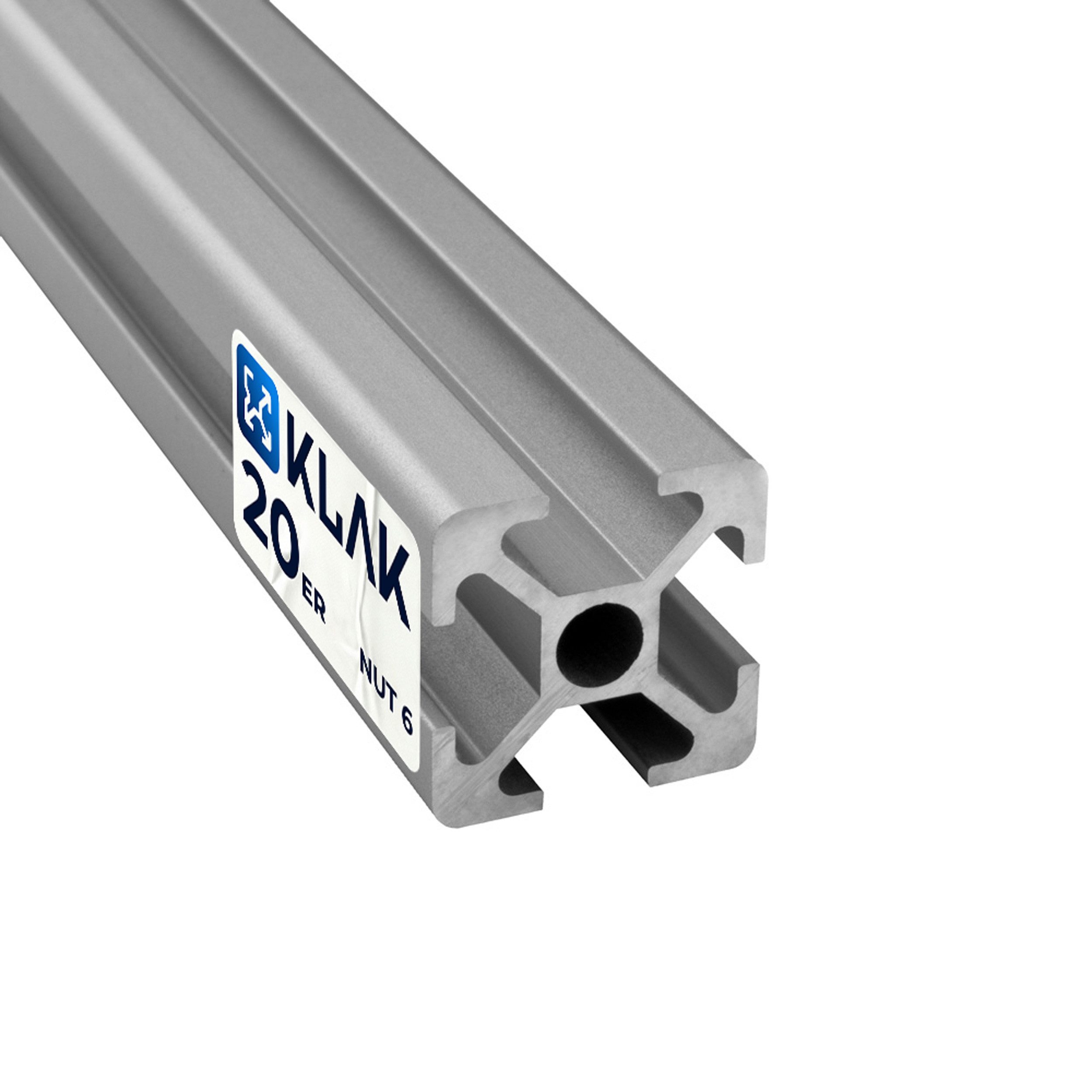 KLAK Profil KLAK - Aluprofil 3m System-, Montage-, Konstruktionsprofil Nut 8 (Set)