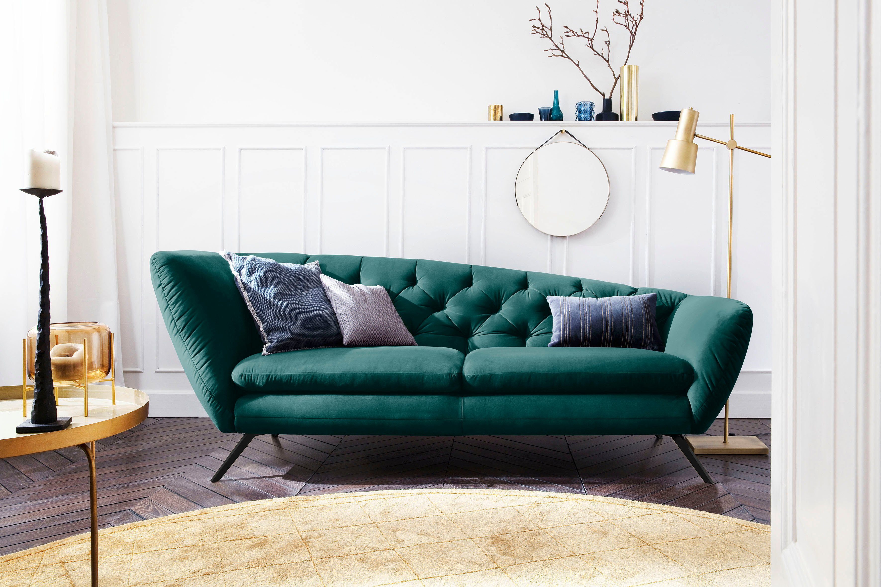 Home affaire Recamiere Beatrice, bequem und zeitlos elegant, Breite 223cm, Recamiere links oder rechts, passend zur "Beatrice"-Serie