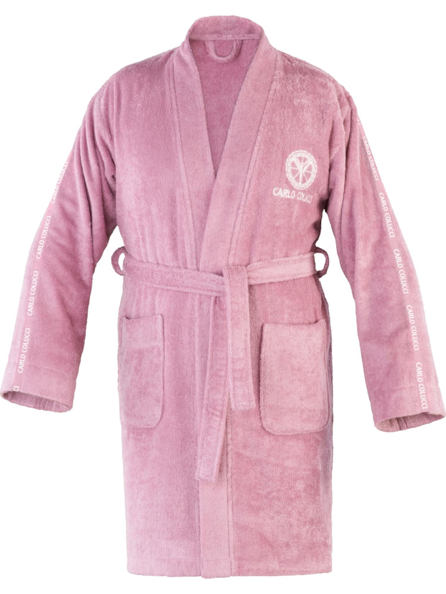 CARLO COLUCCI Bademantel Vita, 100% Baumwolle