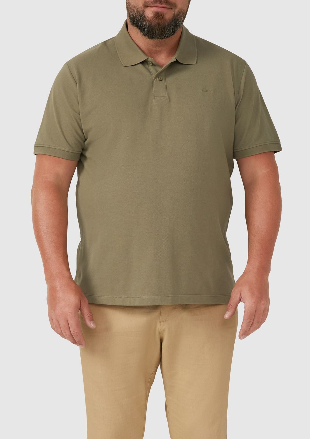 s.Oliver Poloshirt Poloshirt BIG SIZE kurzarm, Kragen, Knöpfe, Logo