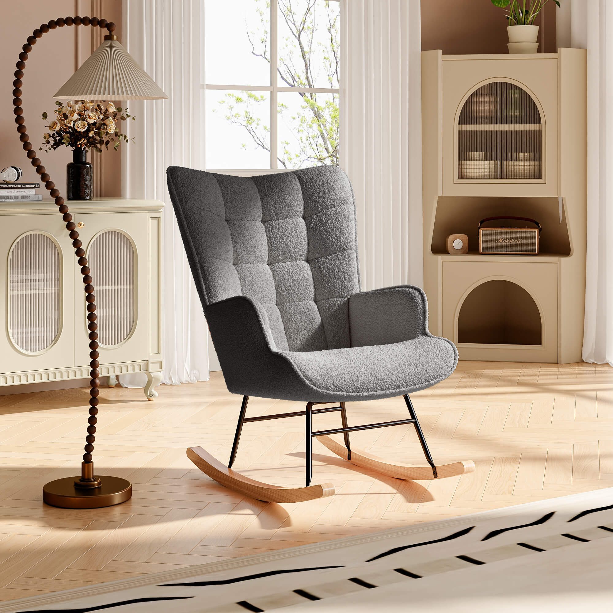 Furnishings Home Schaukelstuhl Polsterstuhl Sessel Stillsessel günstig online kaufen