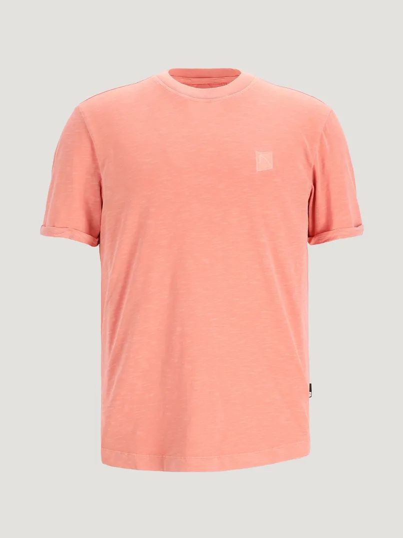 CHASIN' T-Shirt – Regular Fit Kurzarmshirt im Used Look mit Garment-Dye-Färbung