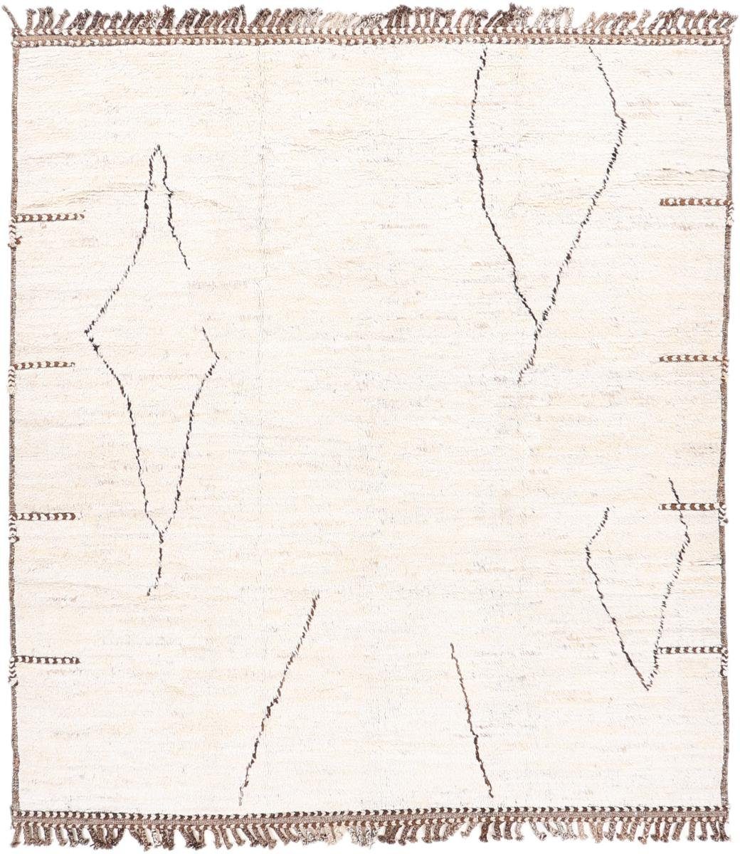 Orientteppich, Orientteppich Berber Höhe: Handgeknüpfter 20 mm Nain Trading, rechteckig, 262x289 Atlas Maroccan Moderner