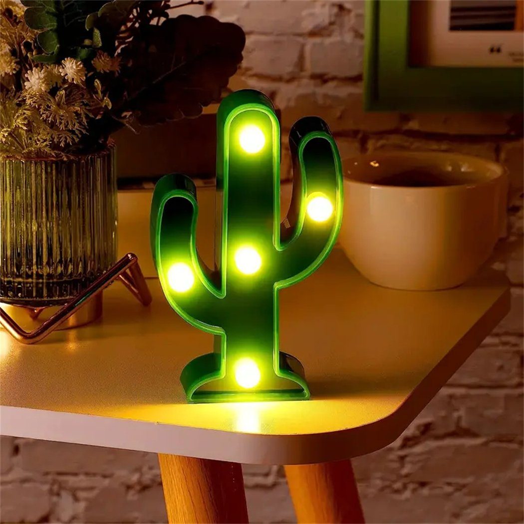 DAYUT LED Dekolicht LED-Kaktuslampe, süße Tischlampe, LED-Nachtlicht, Heimdekoration