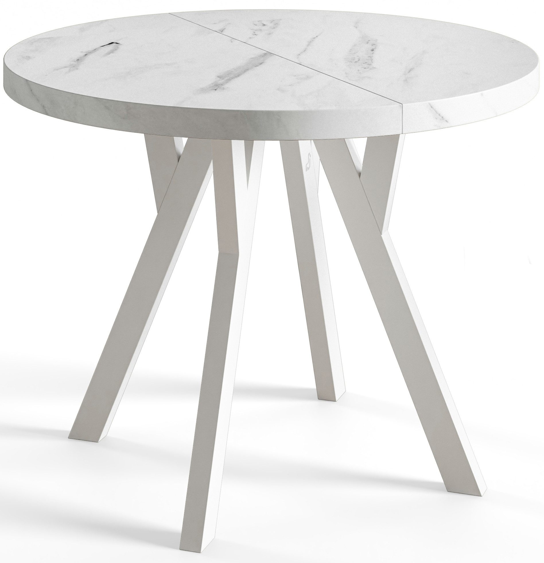 Alpi-Möbel Esstisch Wohnzimmertisch - Ausziehbarer runder Tisch 80-120 cm - günstig online kaufen