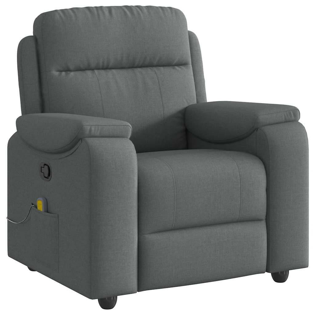 vidaXL Sessel Massagesessel Dunkelgrau Stoff (1-St) günstig online kaufen