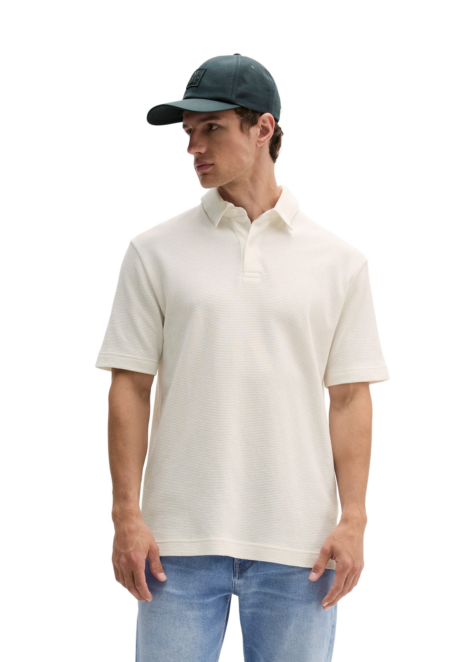 Marc O'Polo Poloshirt mit feiner Struktur