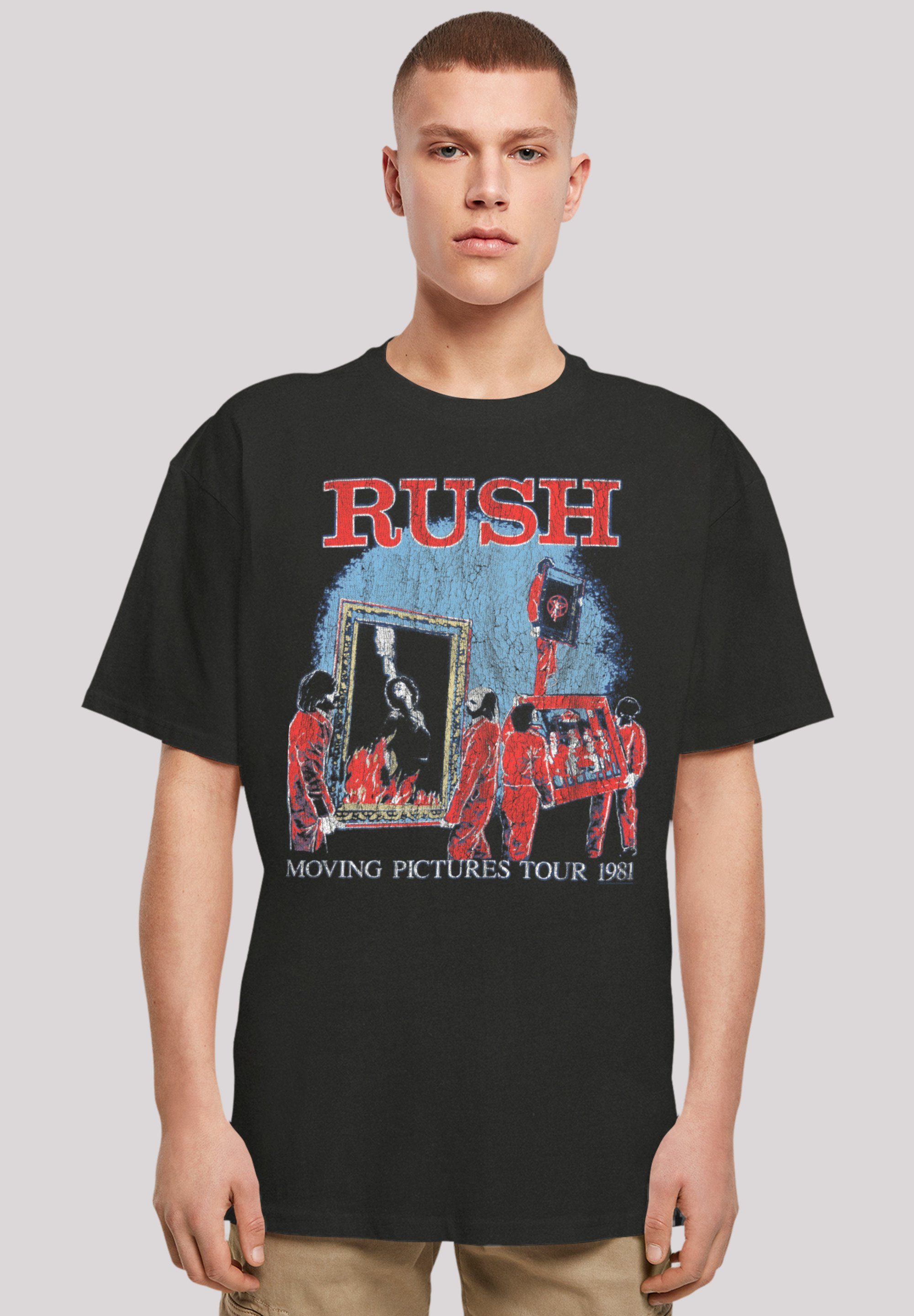 F4NT4STIC T-Shirt Rush Rock Band Moving Pictures Tour Premium Qualität,  Weite Passform und überschnittene Schultern