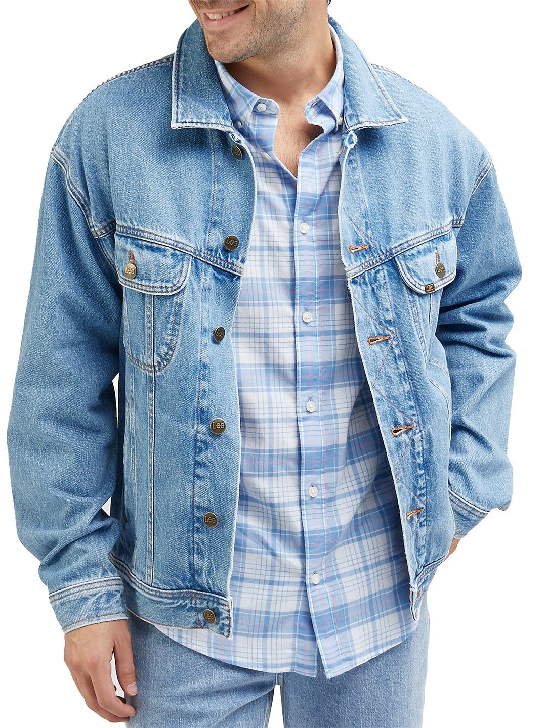 Lee® Jeansjacke Denim Jacke - Relaxed Fit Rider Stone Free