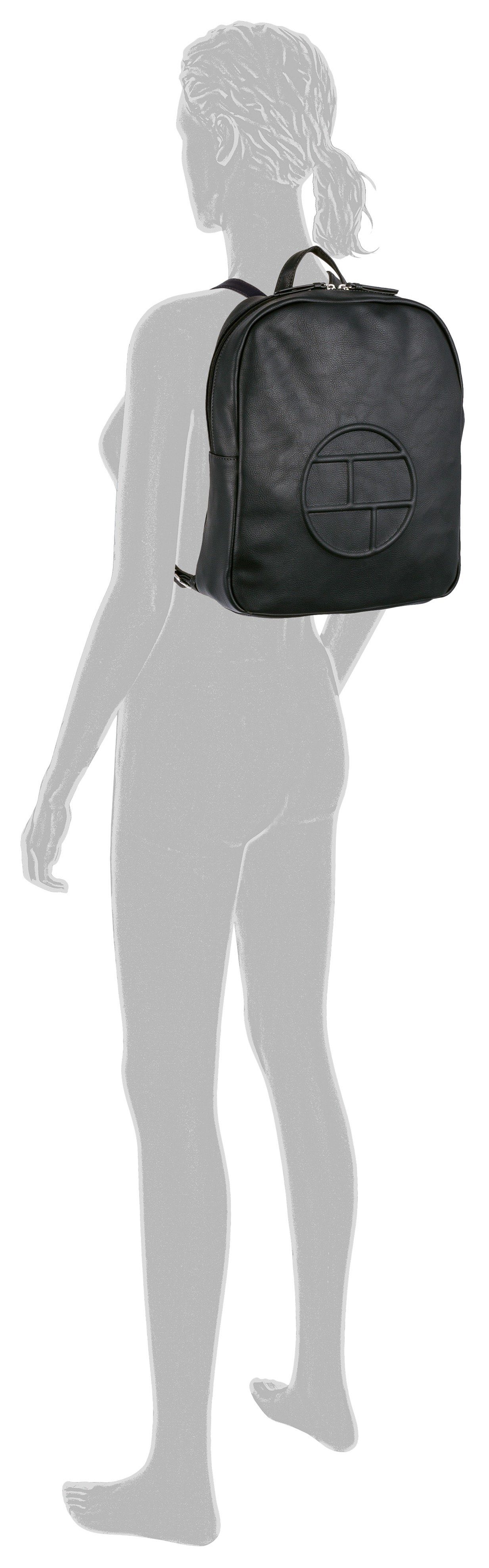 schwarz TAILOR ROSABEL Cityrucksack Backpack TOM TH-Logo M, vorne mit