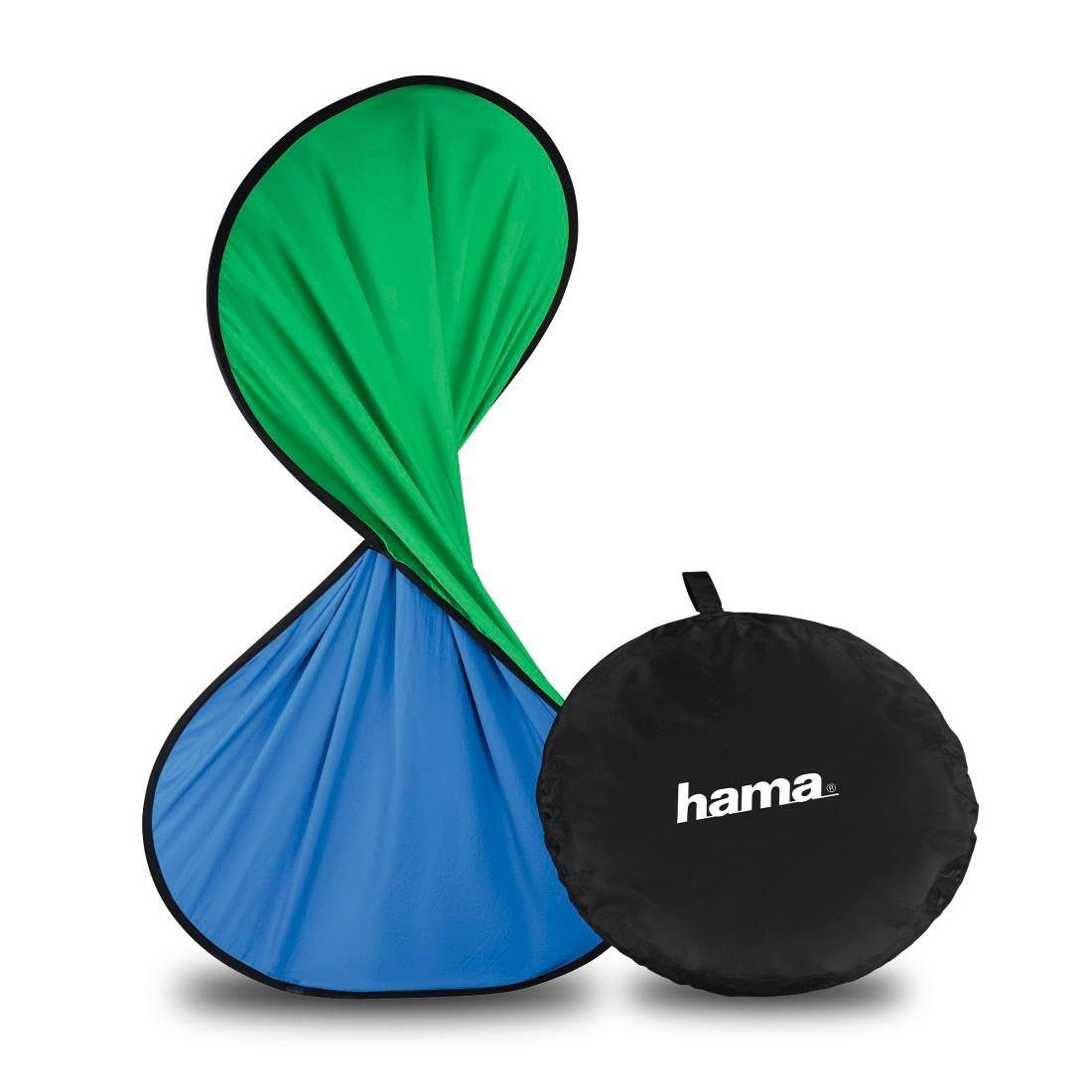 Hama Mobiler Baumwolle Greenscreen Fotohintergrund cm 150x200 u. Bluescreen