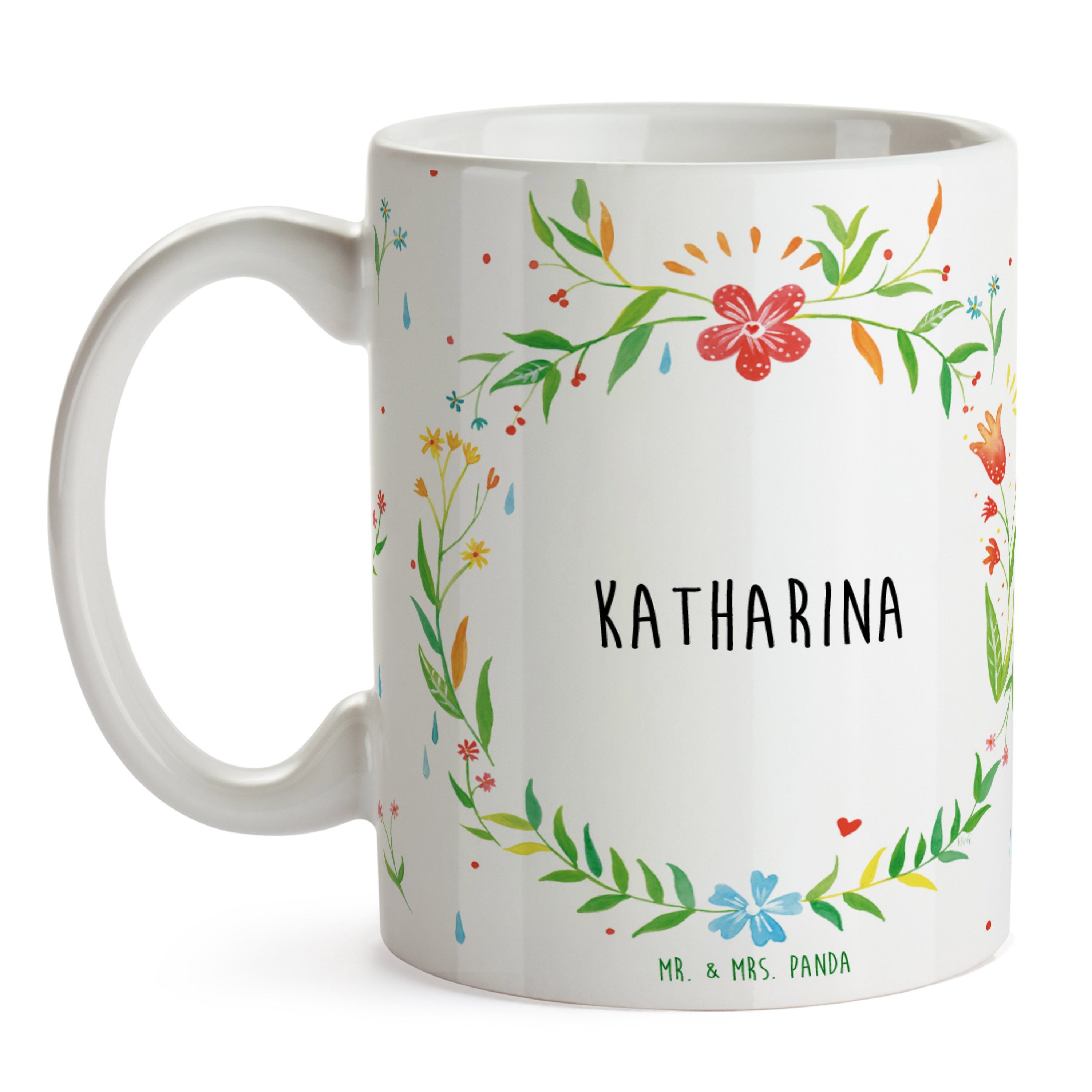 Tasse, Becher, Tass, Büro - Geschenk Geschenk, Mr. Katharina Mrs. Keramik & Panda Tasse Keramiktasse,