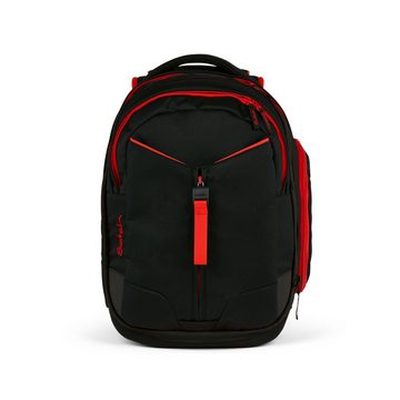 Satch Schulranzen Schulrucksack-Set MATCH Fire Phantom 3-teilig (3-teilig), Laptop-Fach, Your-Size-System, Schulranzen