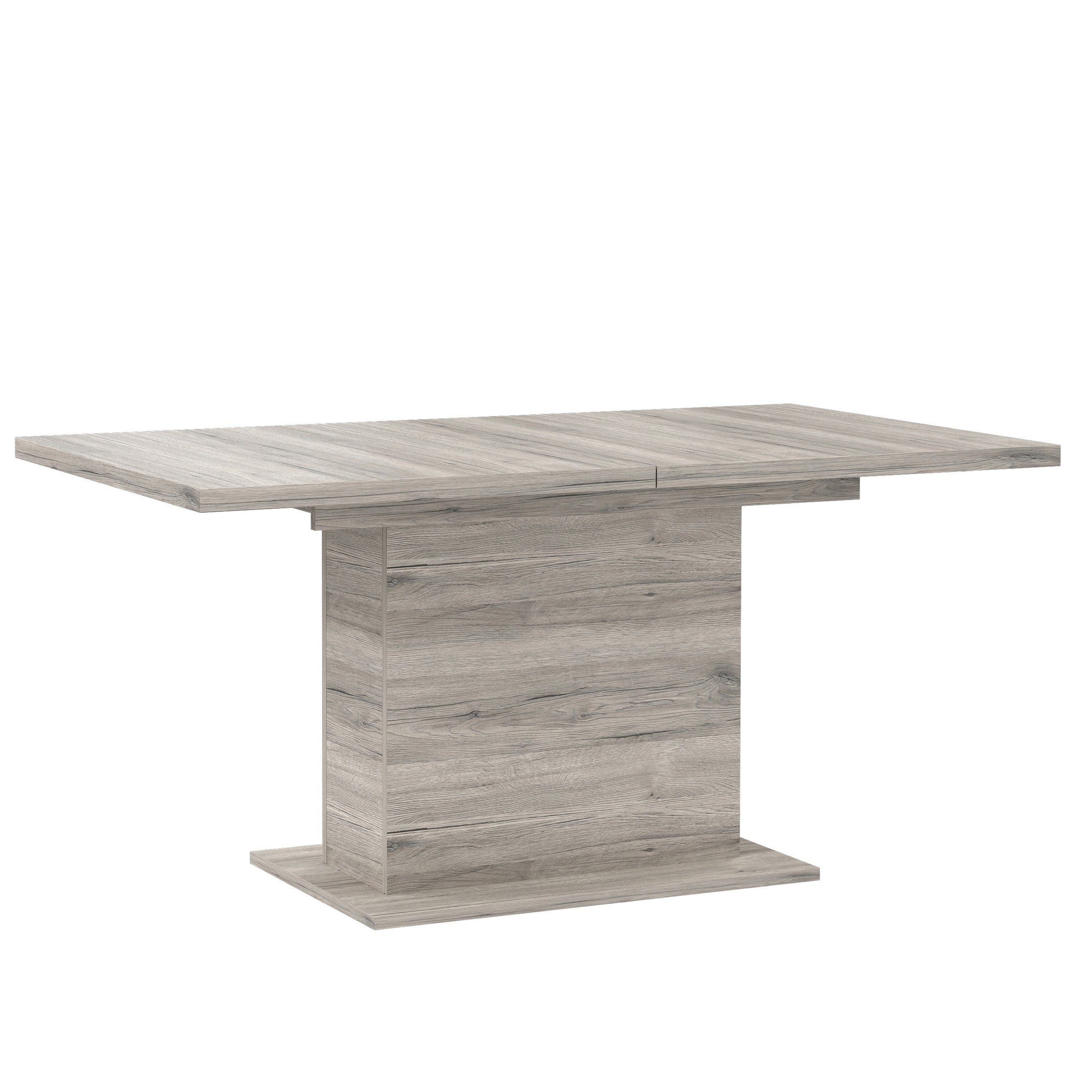Newroom Esstisch Sandeiche 160 cm, Esstisch Sandeiche Modern Ausziehbar Tisch Esszimmer