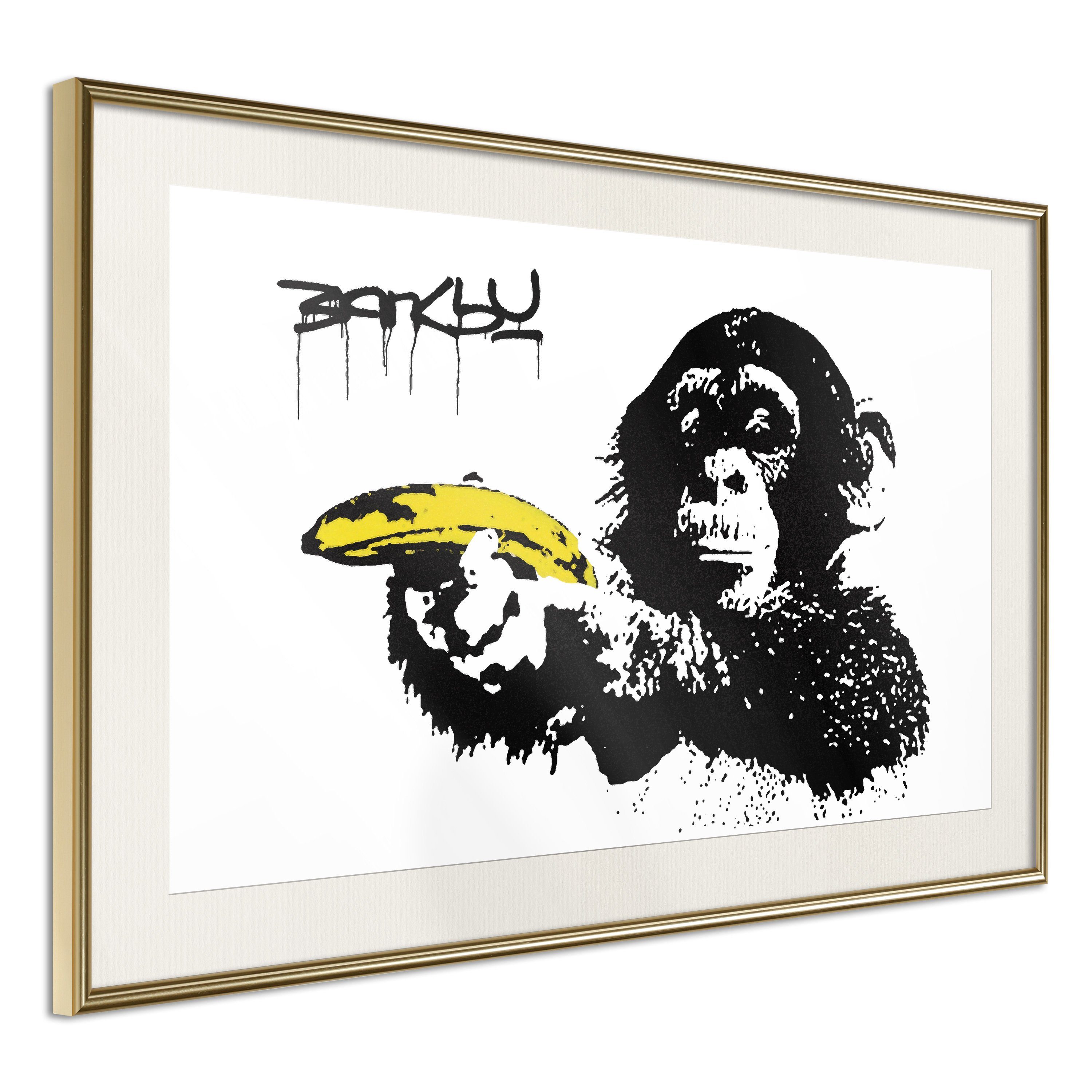 Artgeist Poster Banksy: Monkey with Banana